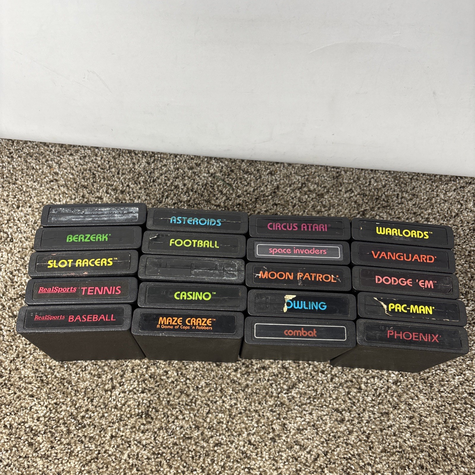 Atari 2600 Junior Jr Console System Bundle 20 Games Joystick Paddles Tested