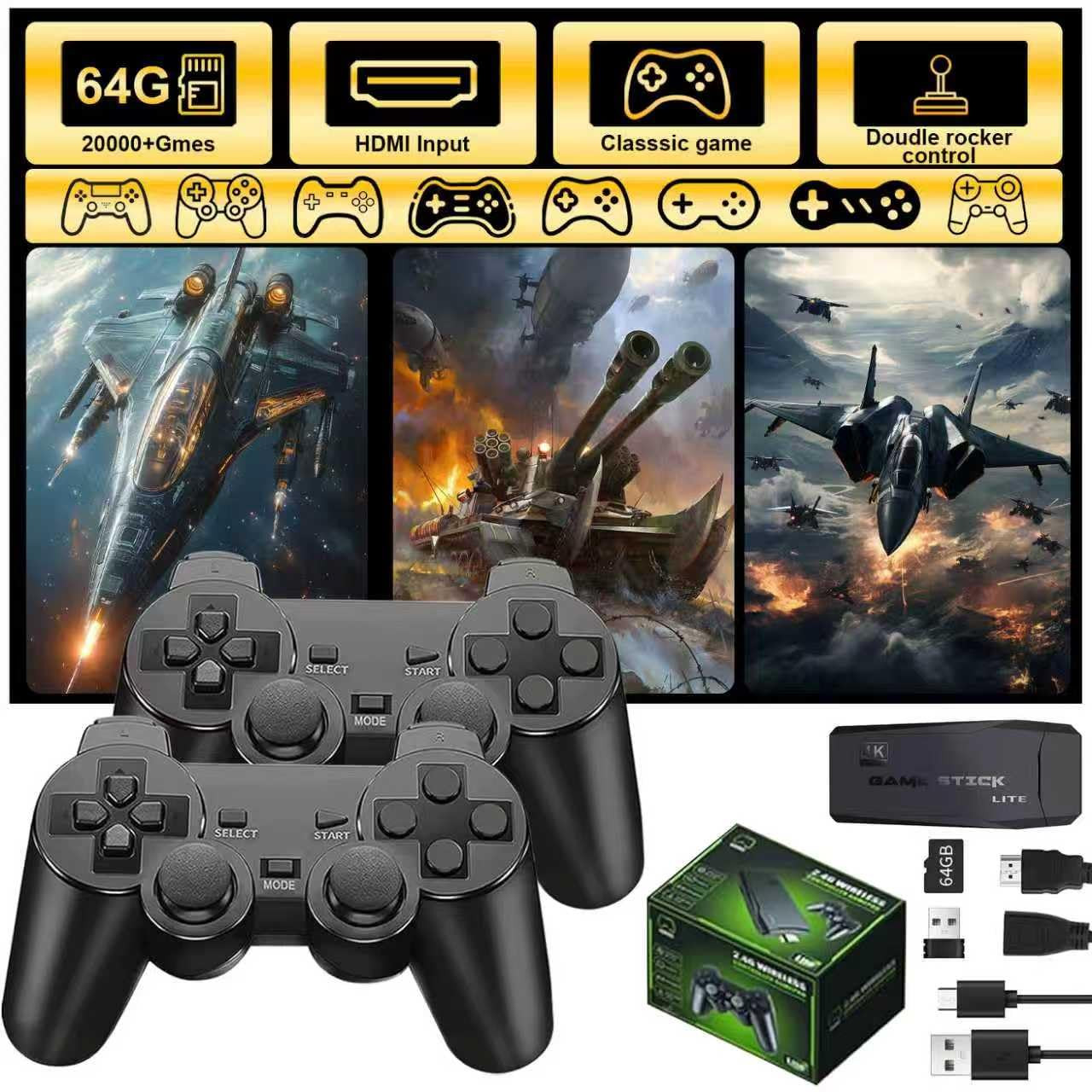 Retro Gaming Console, Game Stick,4K HDMI Output, 40,000+ Games and 23 Emulators,