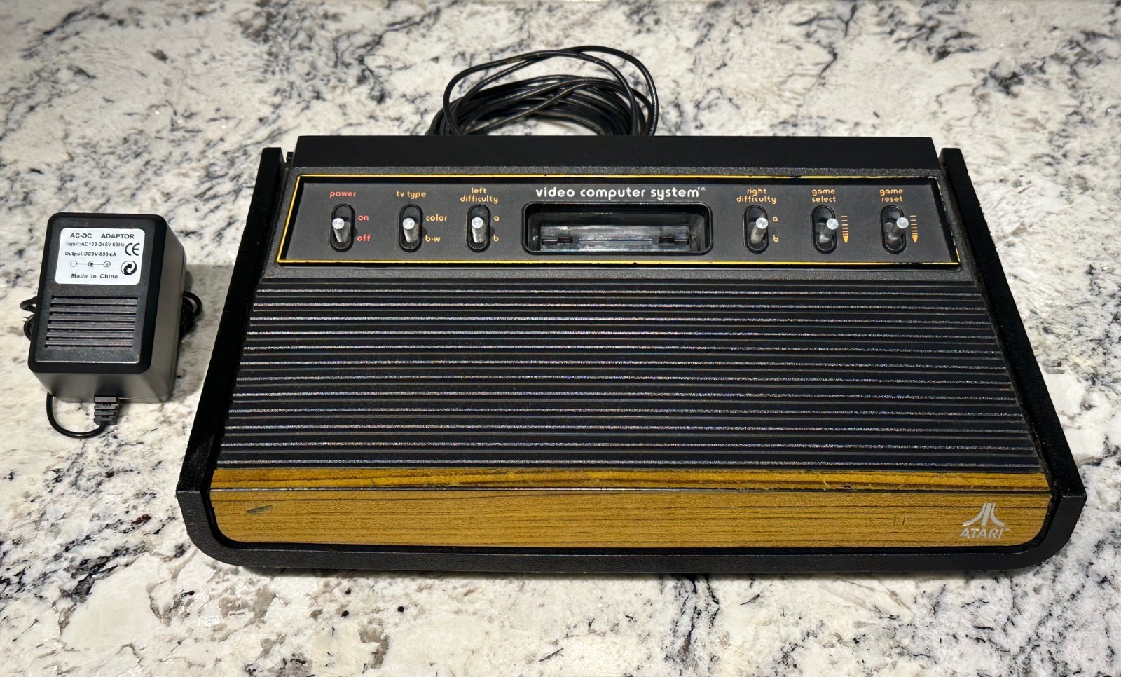 ATARI CX2600 ‘Heavy Sixer’ Six Switch Console Early F Series Sunnyvale CA. RARE