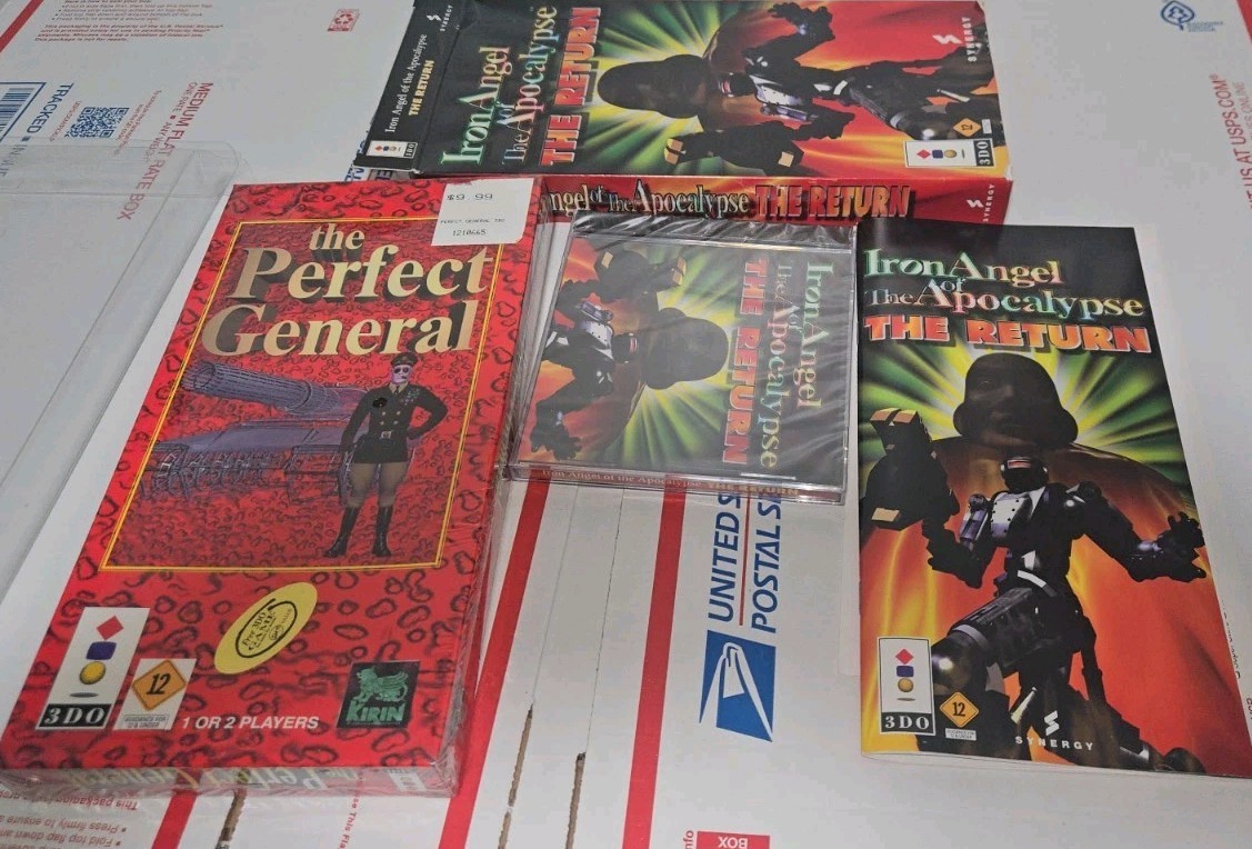 5 3DO Games Including NEW SEALED The Perfect General, Iron Angel New Cd Sealed