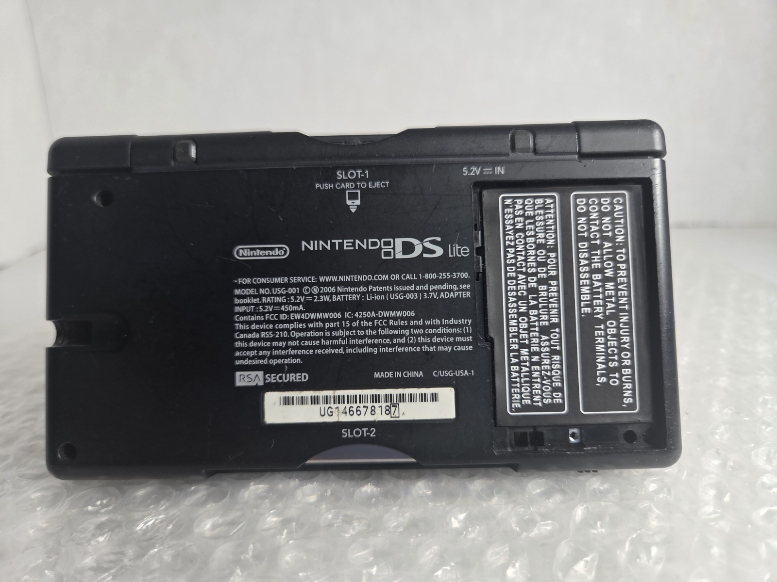Nintendo DS Lite Crimson Handheld System Red/Black Tested Charger New Battery