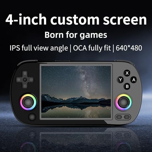 Retro Handheld Game Console 4 Inch IPS Screen 64GB 5000+ Games WiFi Bluetooth