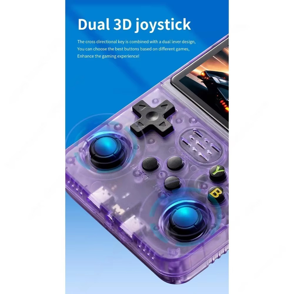Portable R36S Retro Handheld Video Game Console 3.5 Inch IPS HD Color Screen Po