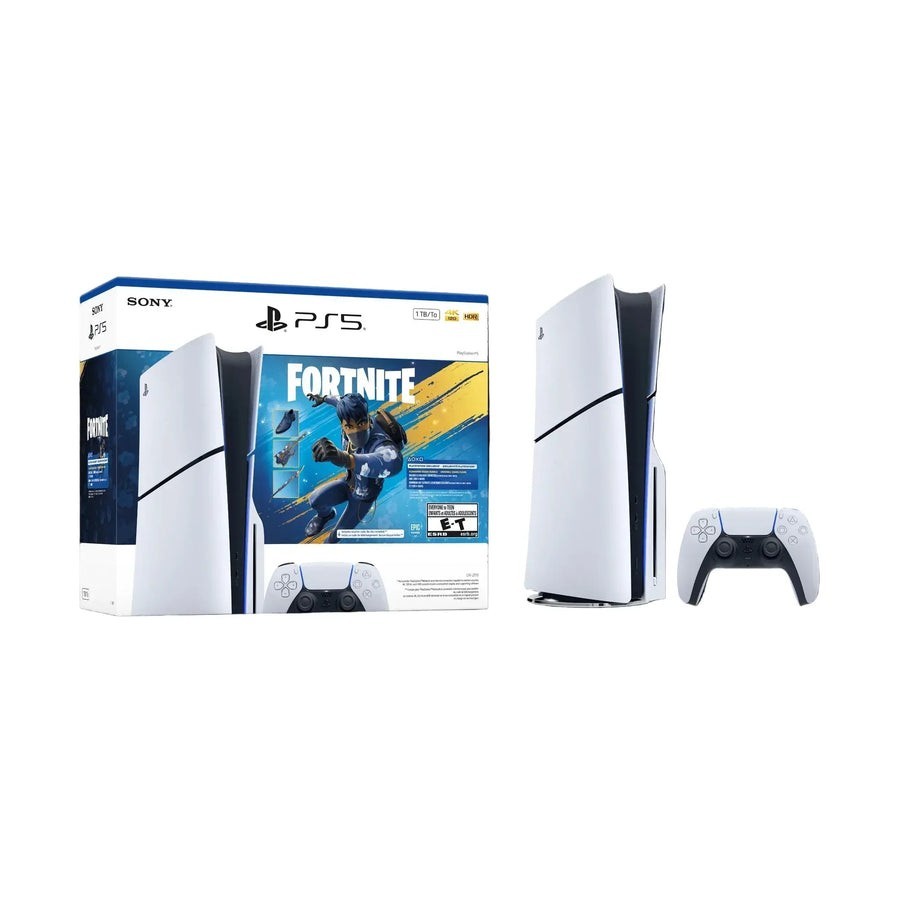 Sony PS5 PlayStation 5 Slim 1TB Disc Console Fortnite Bundle New Factory Sealed