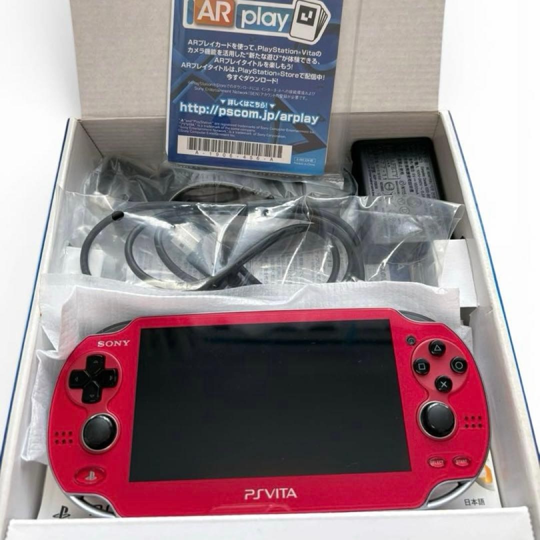 PSVITA Sony Ps Vita Cosmic Red Pch-1000 Wi-Fi Japan