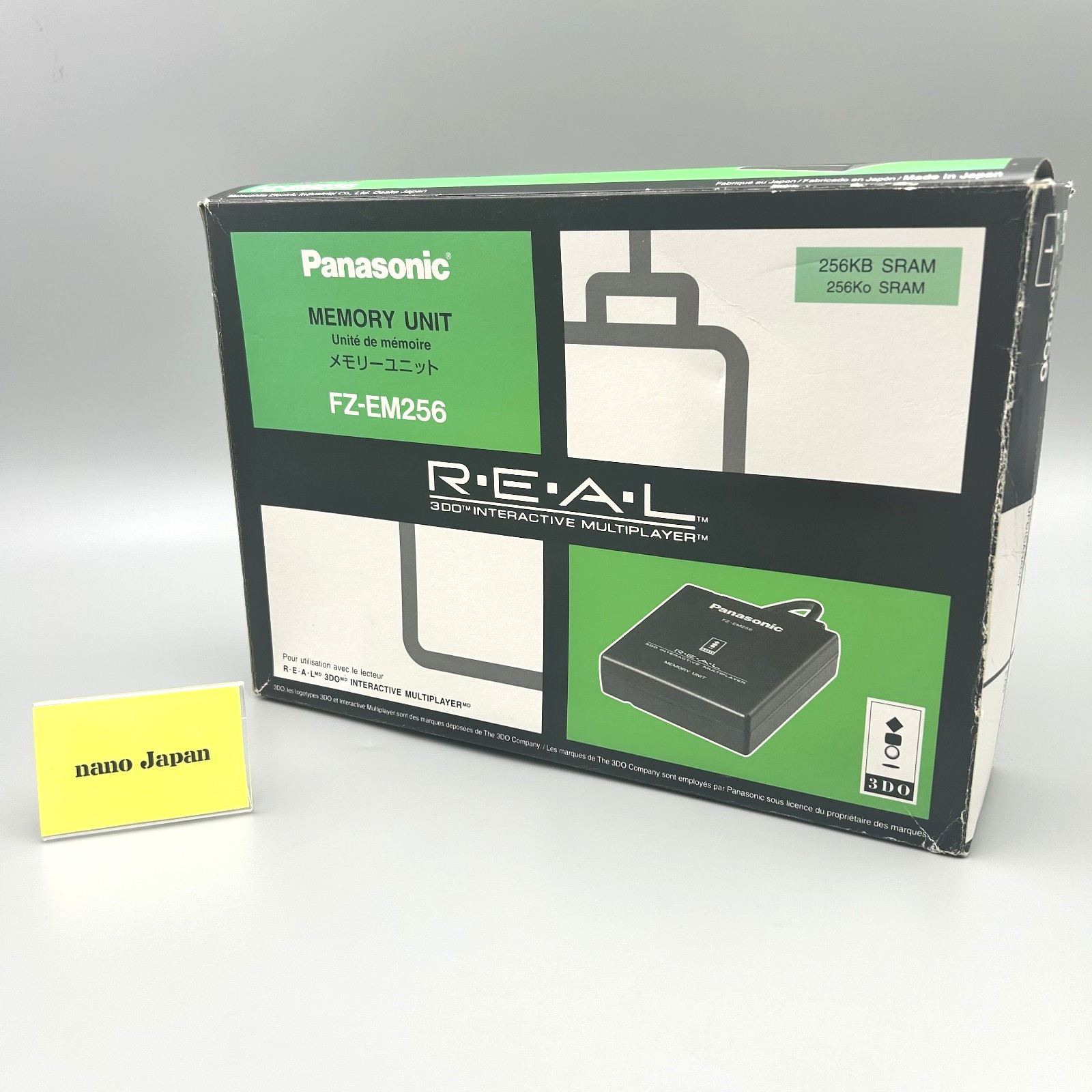 Panasonic 3DO FZ-EM256 REAL Memory Unit 256KB SRAM External Storage Boxed Japan