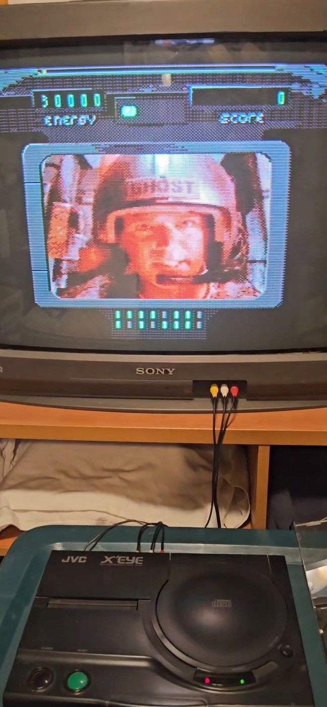 PLEASE READ JVC X’Eye Sega Genesis + Sega CD w/OEM Controller & Sewer Shark