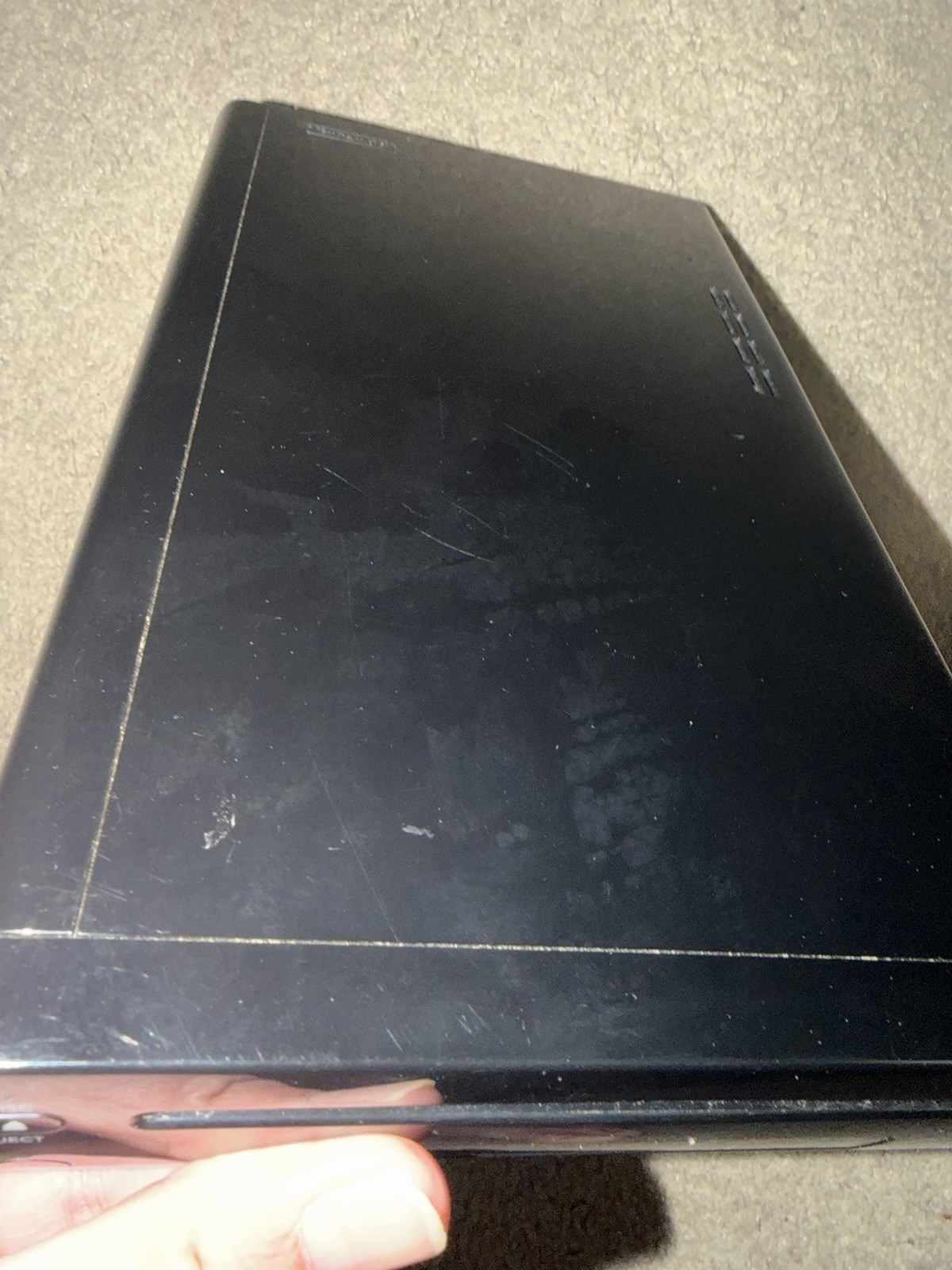 Nintendo Wii U WUP-101(02) Black Console Only With OEM Power Supply UNTESTED
