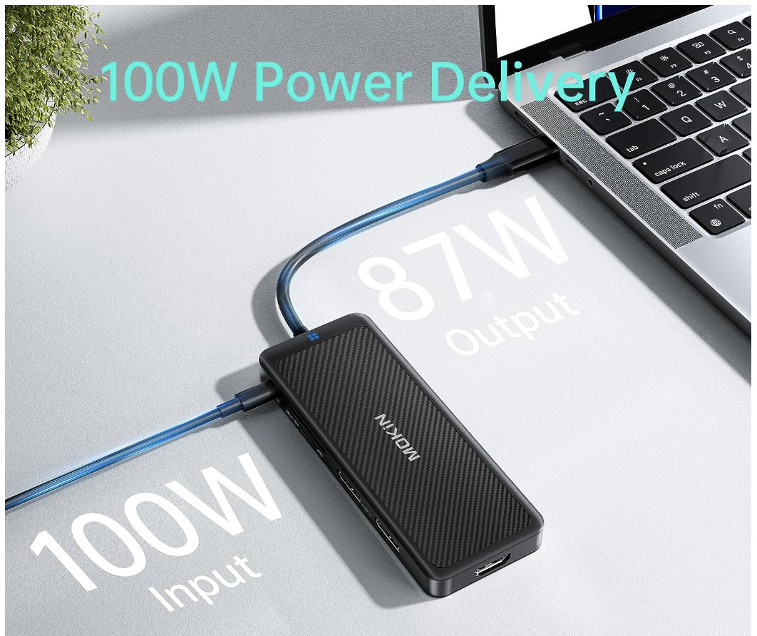 Laptop Steam Deck Dock 9-in-1 Steam Deck Docking Station Charger Dock HDMI 100W