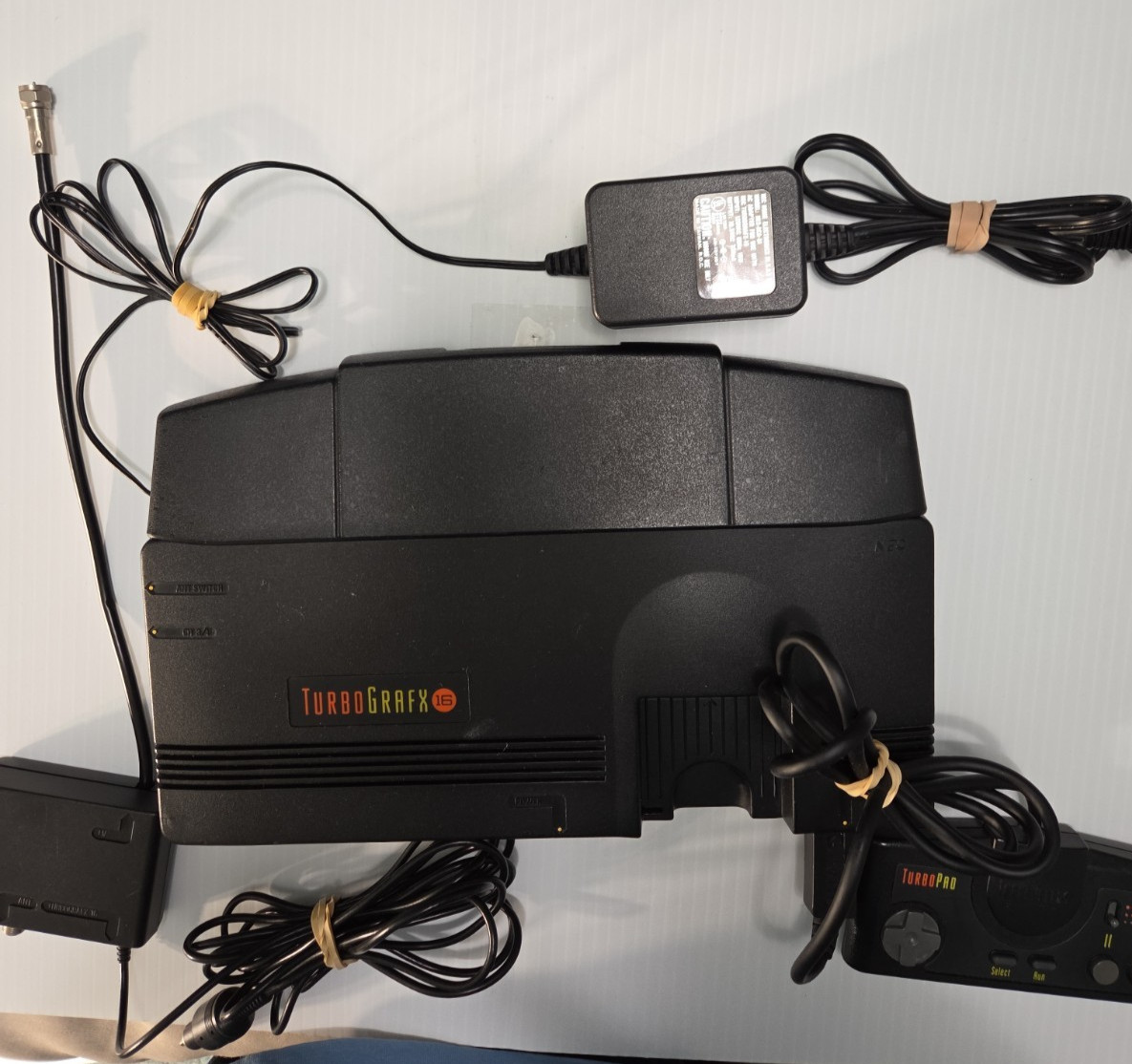 TurboGrafx 16 Console Tested Working System,Controller,Power Supply, AV, Cables