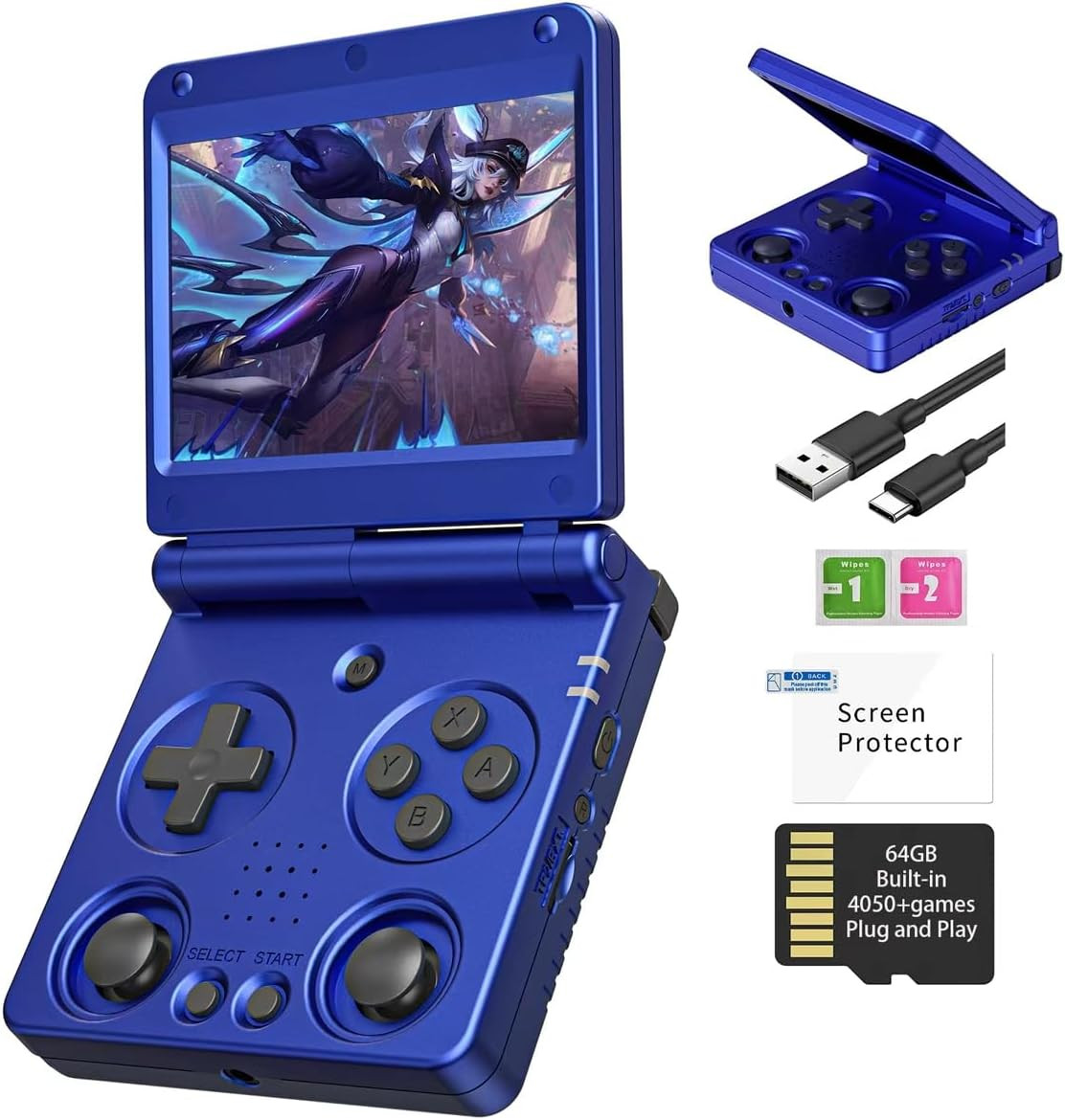 RG34XXSP Retro Handheld Game Console Linux 3.4 Inch IPS Screen 720*480 5000+ Cla