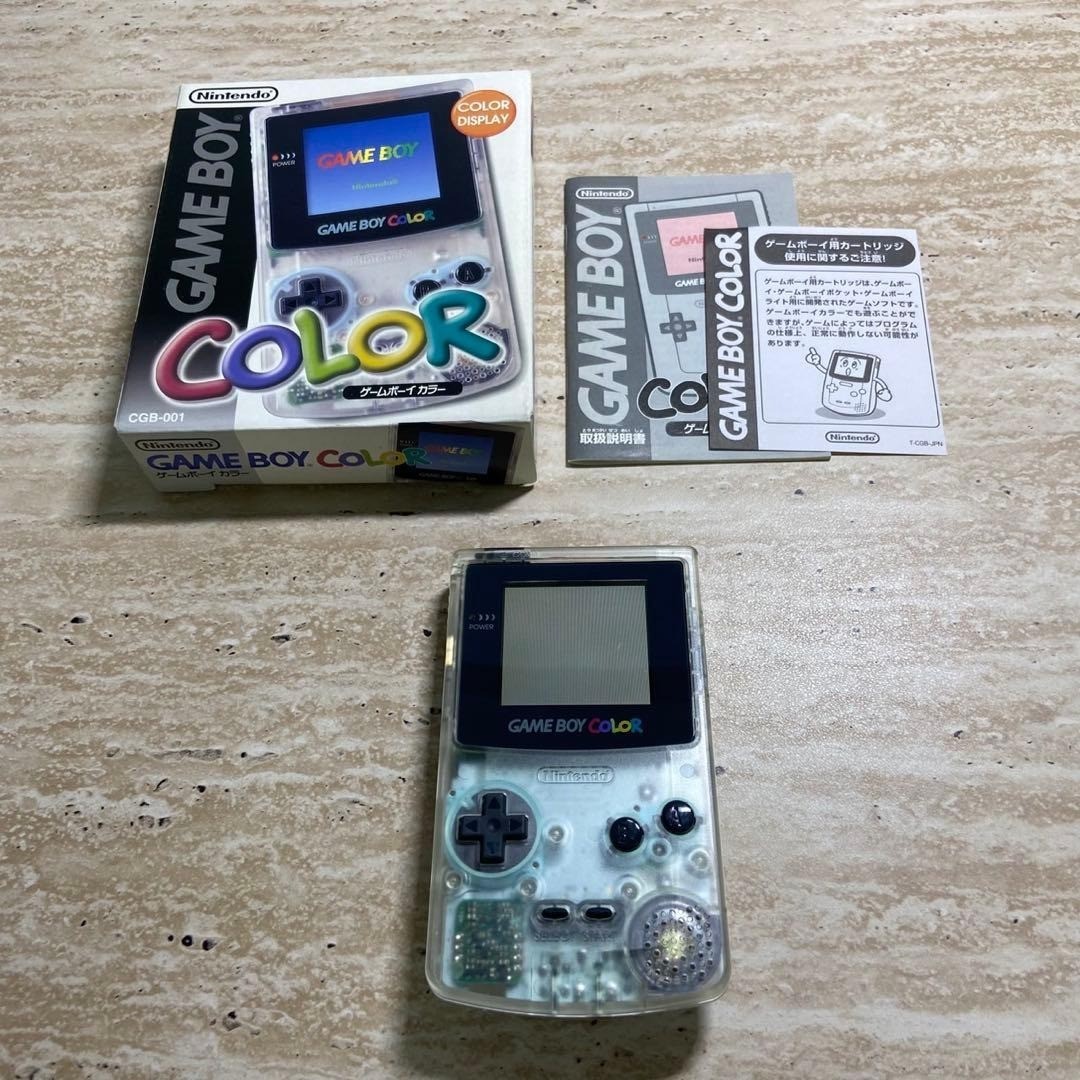 Nintendo Game Boy Color Clear CGB-001 Boxed Complete Tested Near Mint Japan 6910