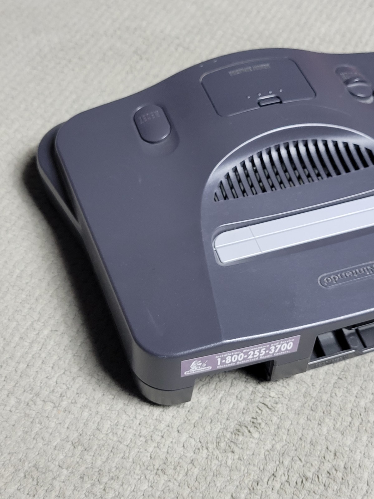 Nintendo 64 System 32MB Home Console – Charcoal Gray CONSOLE ONLY Tested & Works