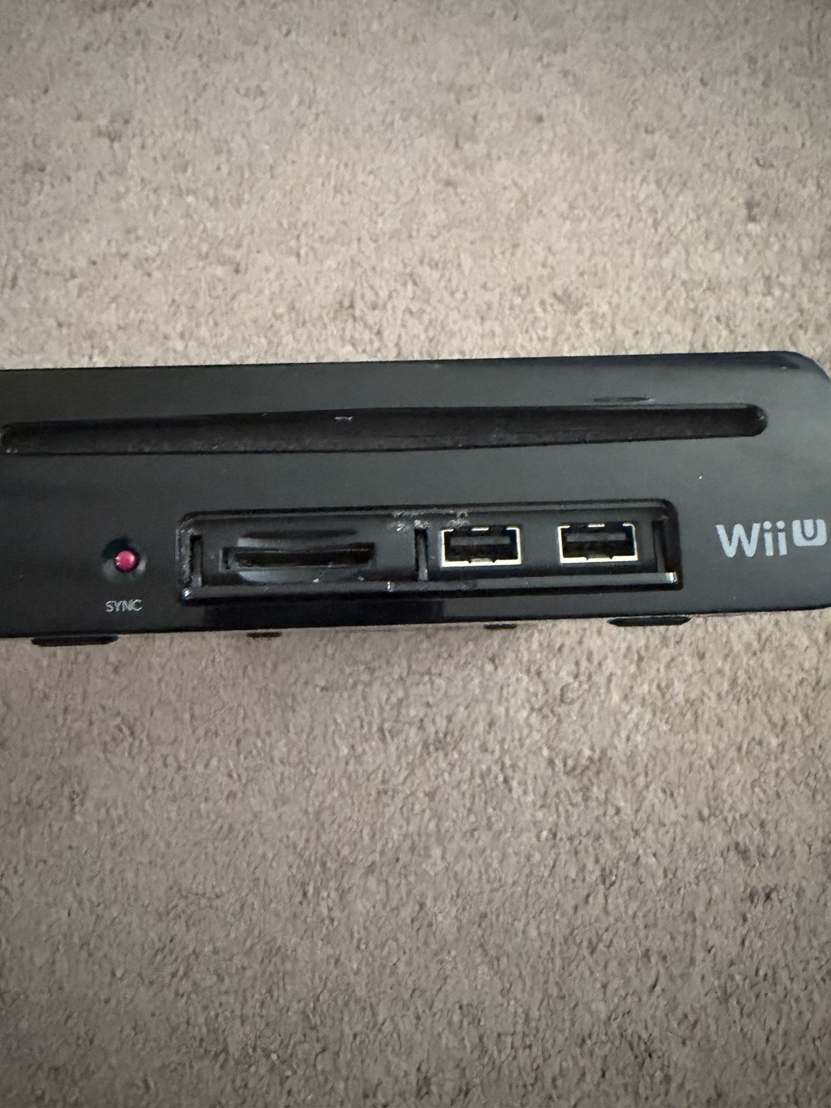 Nintendo Wii U WUP-101(02) Black Console Only With OEM Power Supply UNTESTED