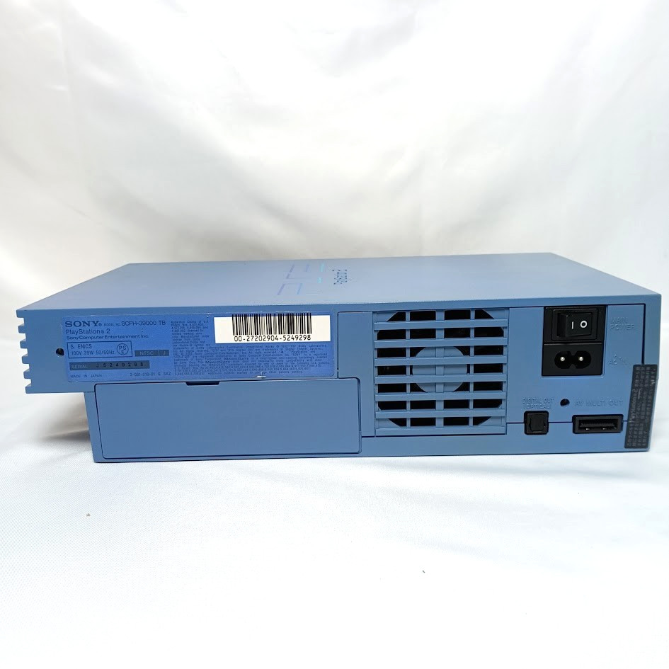 Sony PS2 Aqua Blue SCPH-39000 NTSC-J Japan Limited Console Tested w/ Controller
