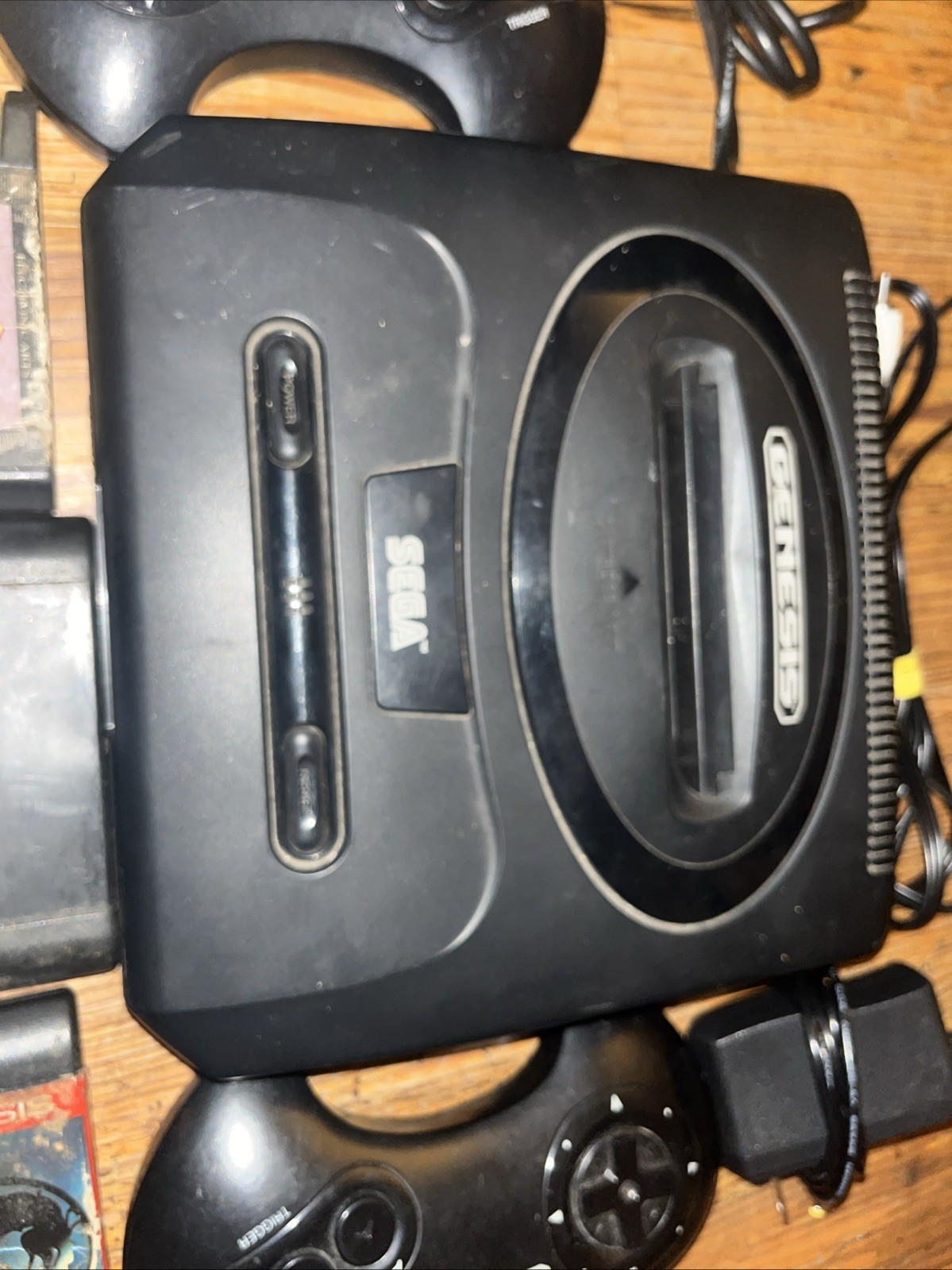 Sega Genesis Model 2 Console MK-1631 Bundle 6 Games – Spider-Man Mortal Kombat