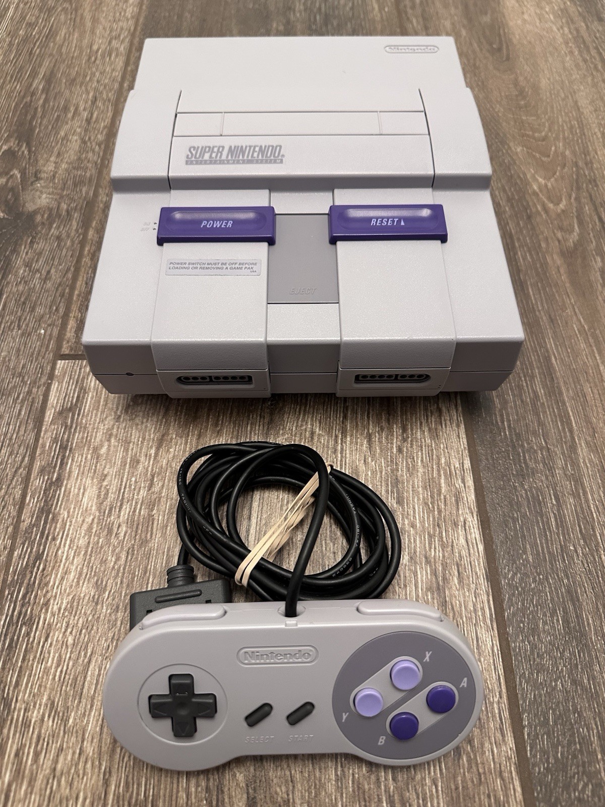 SNES Super Nintendo Console 1Chip Rev01 Recapped Serviced! Bundle READ