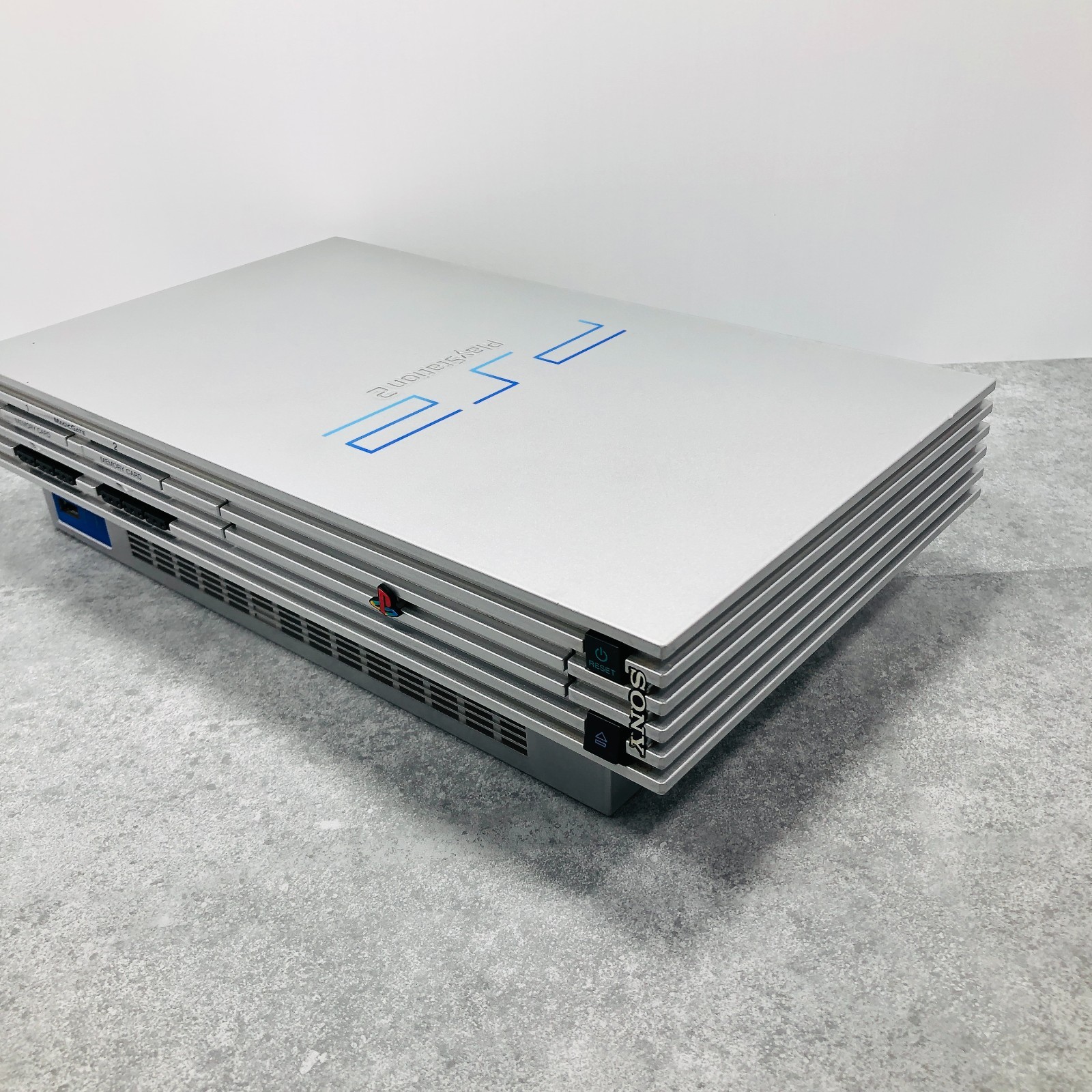 [Ex+5] Sony PS2 / Playstation PS 2 SCPH 39000 Silver Console NTSC-J Japan 06-37