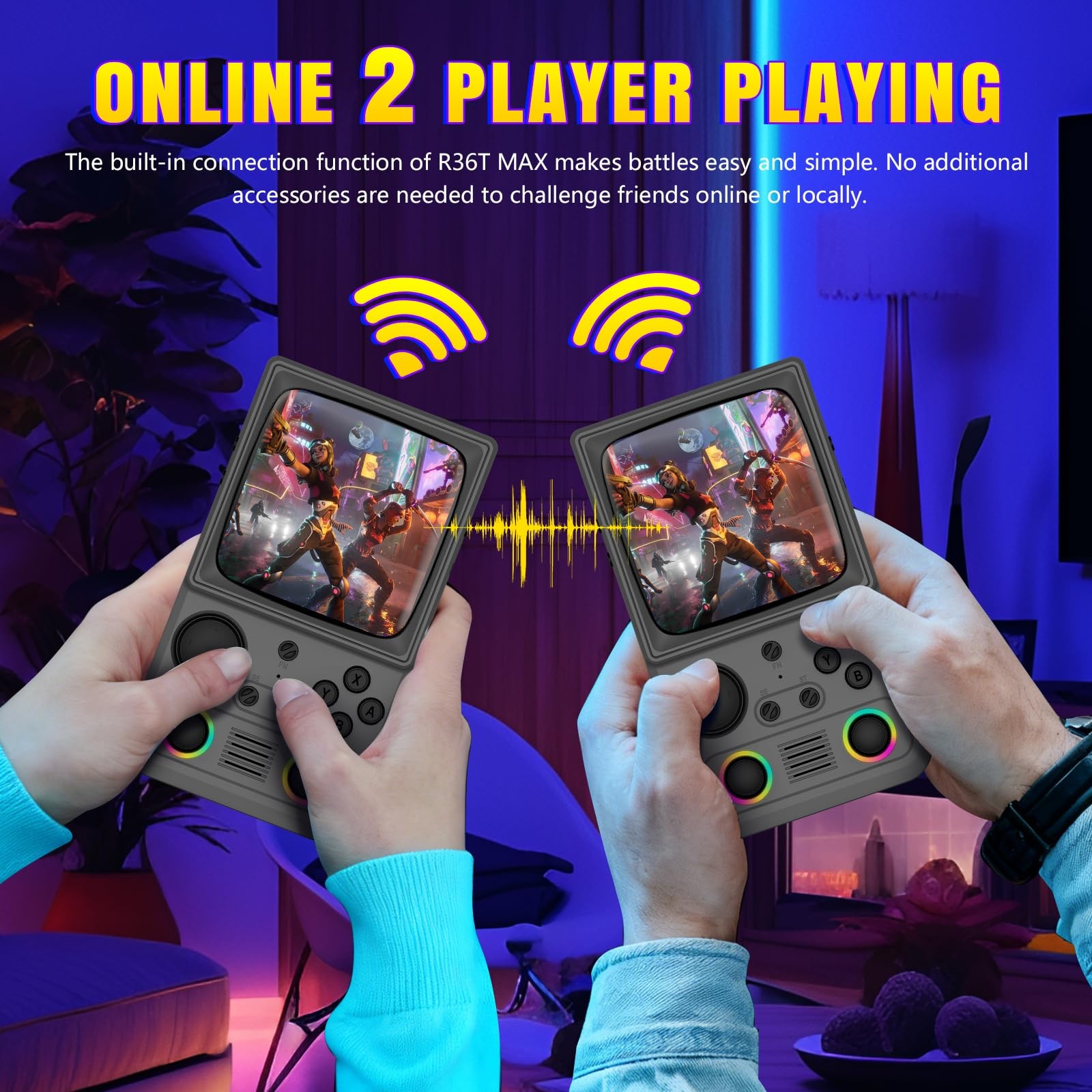 R36TMAX Upgraded Retro Handheld Game Console with 4000mAh Battery, 4.0» IPS …