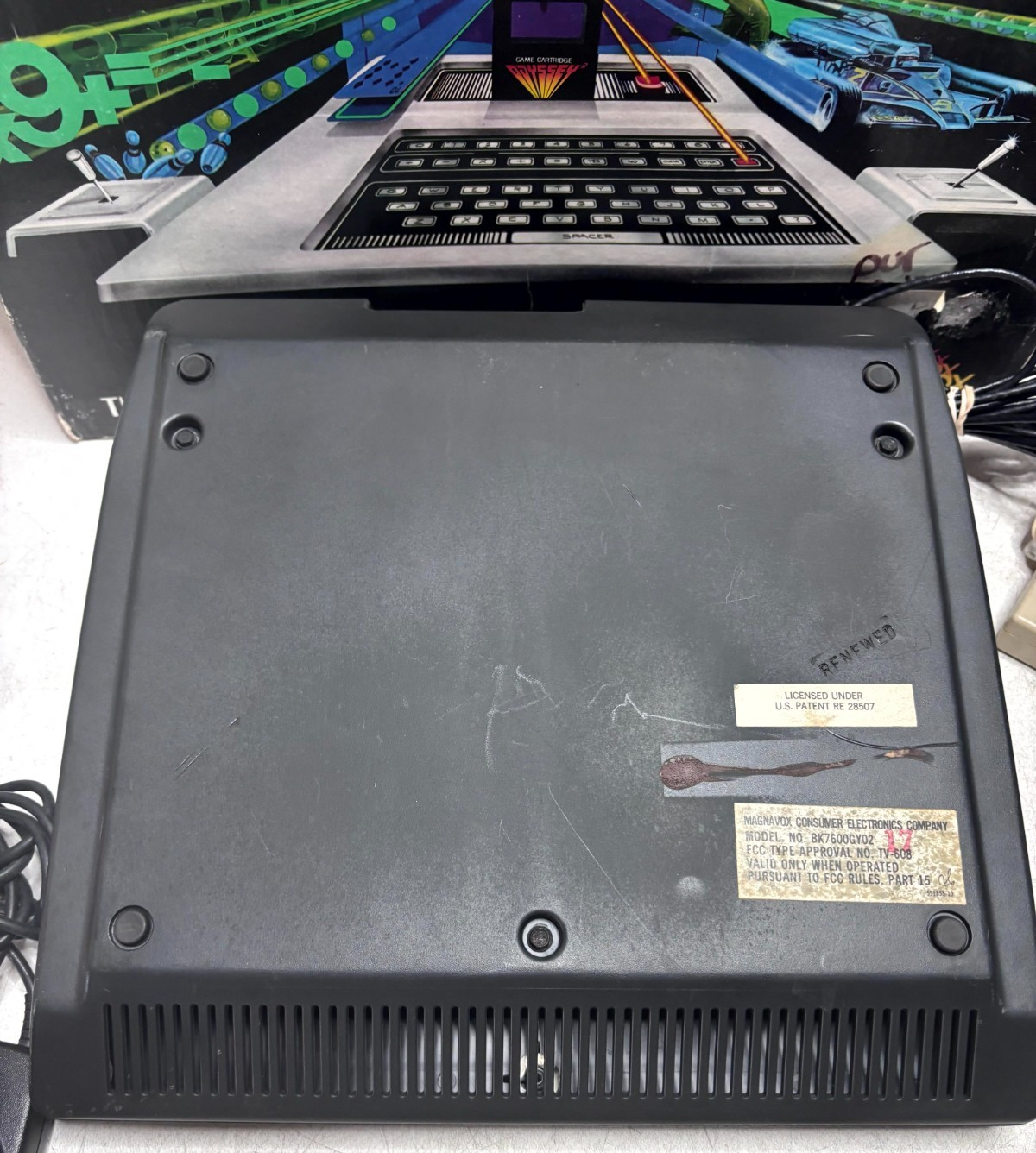 Vintage Magnavox Odyssey 2 Console Complete Boxed Bundle Model 7600 Untested