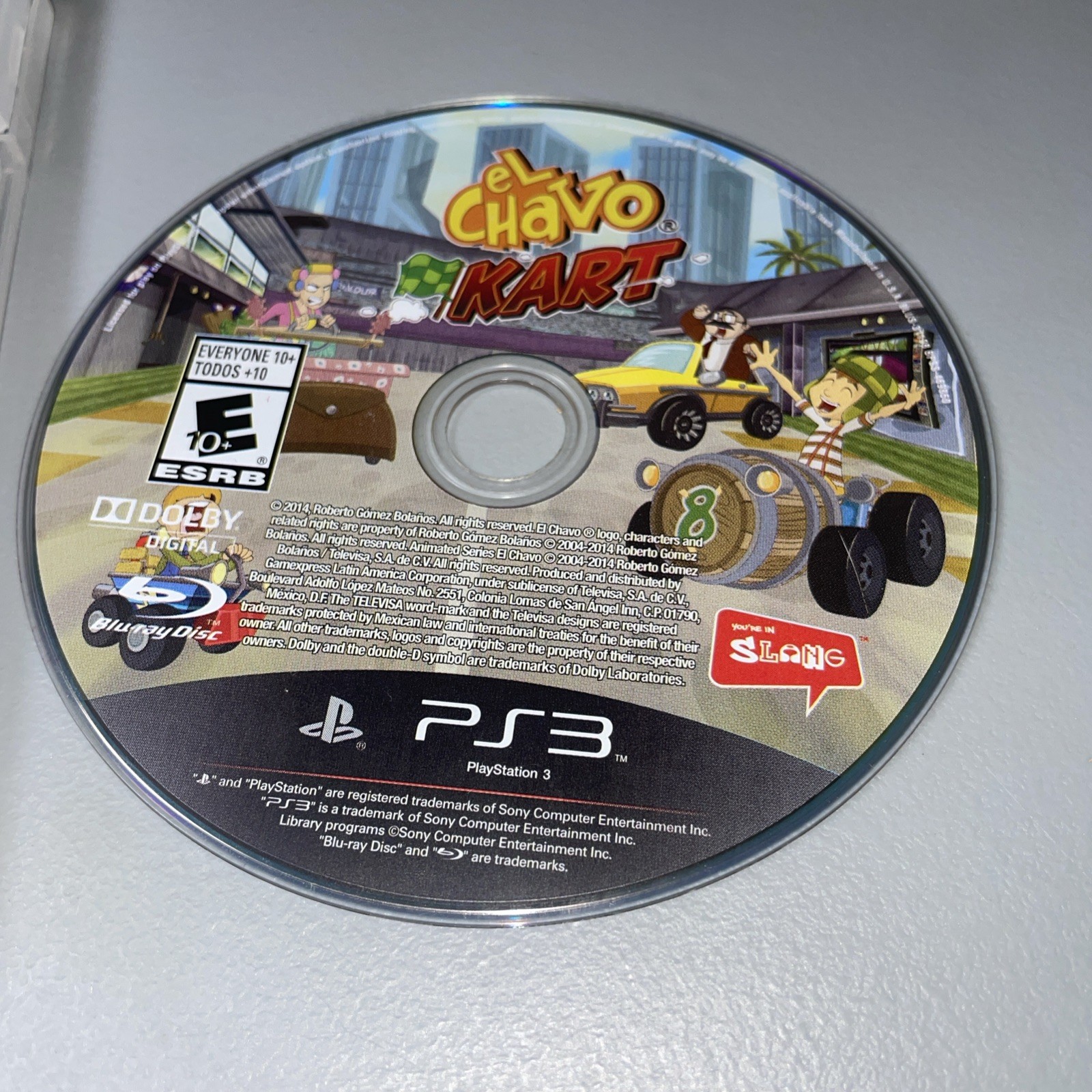 El Chavo Kart Sony Playstation 3 PS3, 2014 Racing Video Game RARE No Manual