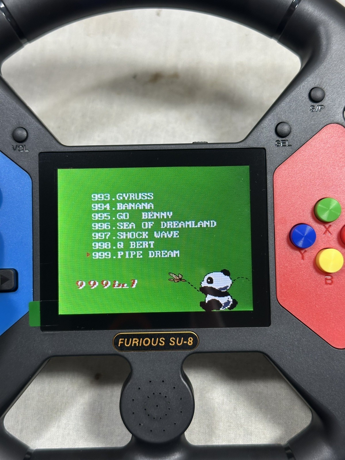 999 in 1 Game Console Furious SU-8 3.5in Color Screen – Open Box – Tested