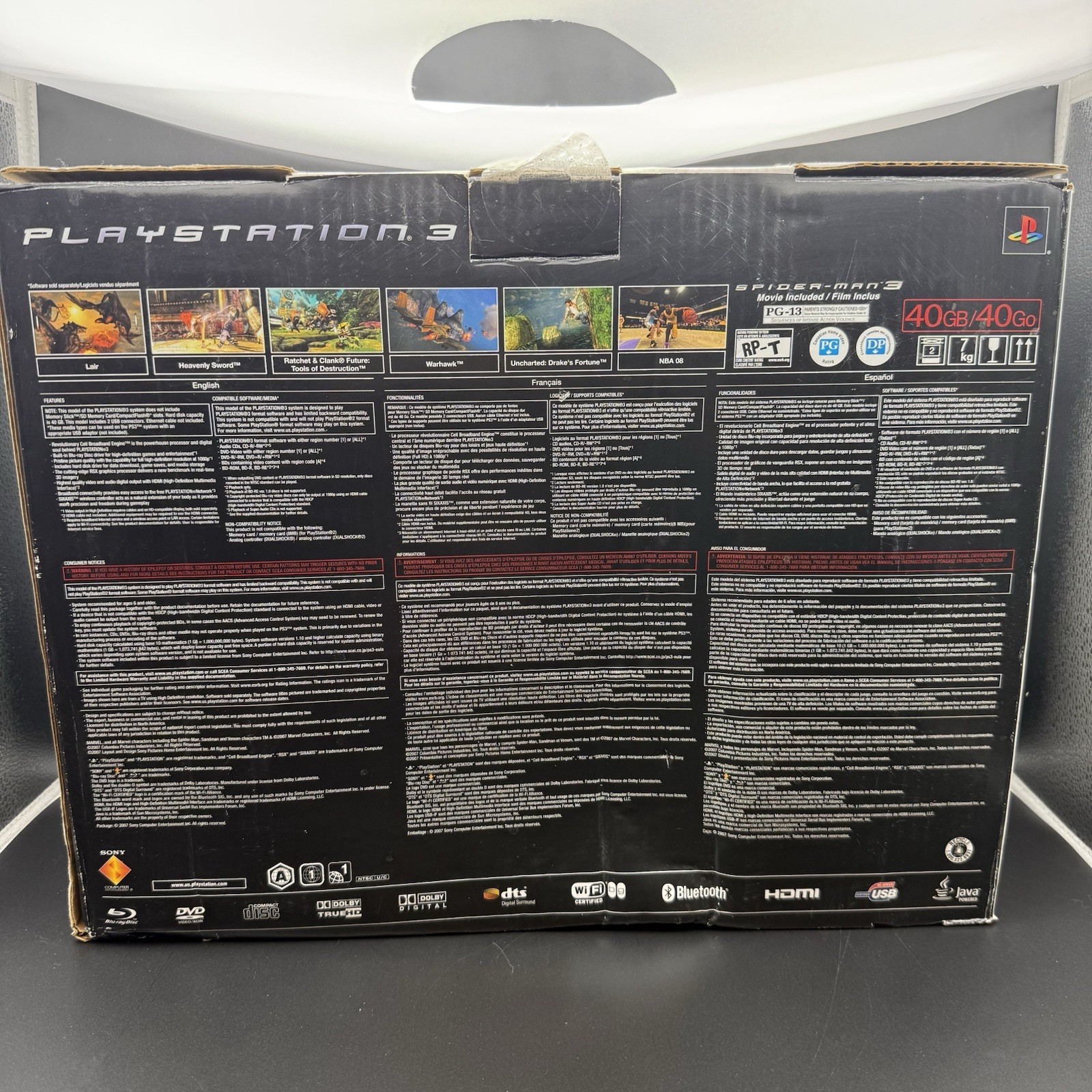 NEW RARE Sony PlayStation 3 PS3 Spiderman 3 Launch Edition 40GB Console CECHG01