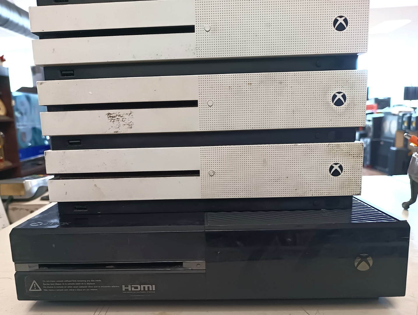 XBox One Lot of 6 Game Systems As-Is for Parts or Repair