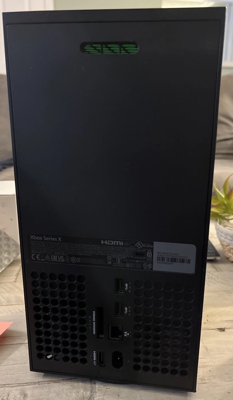 BROKE Microsoft Xbox Series X 1TB Console Only Carbon Black NVR OPENED NO POWER