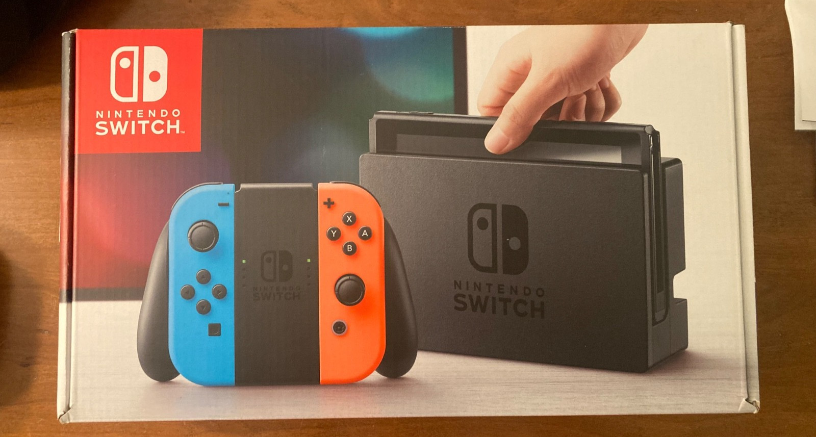 Nintendo Switch 32GB Gray Console with Neon Red and Neon Blue Joy-Con