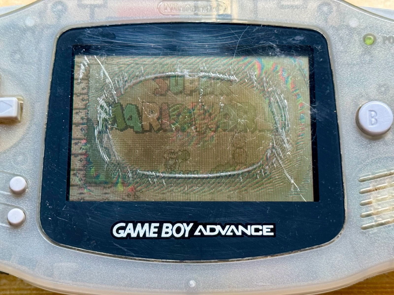 Nintendo Gameboy Advance AGB001 Ice Metallic Silver Handheld System Console GBA
