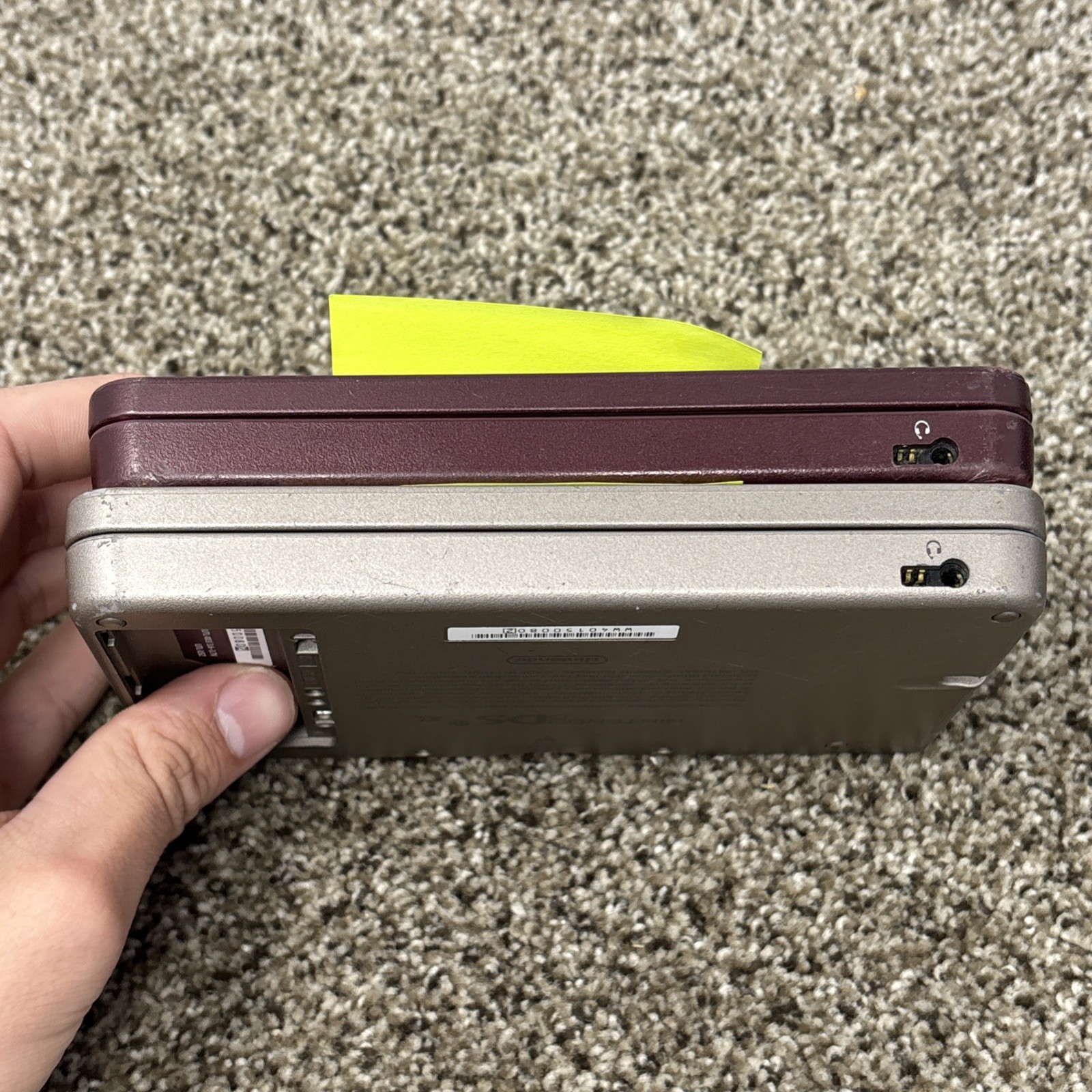 Nintendo DSi XL Handheld Console System Lot Of 2 FOR PARTS OR REPAIR