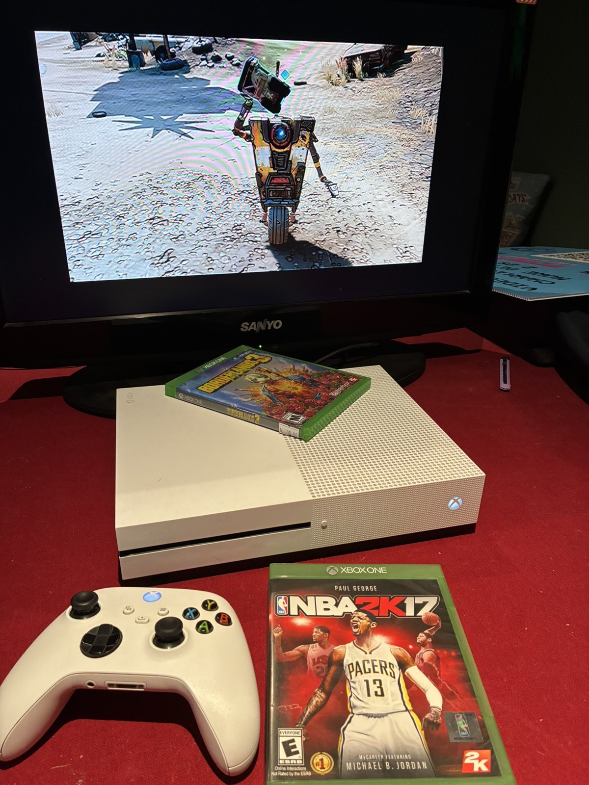 Microsoft Xbox One S Bundle 500GB Game Console – White