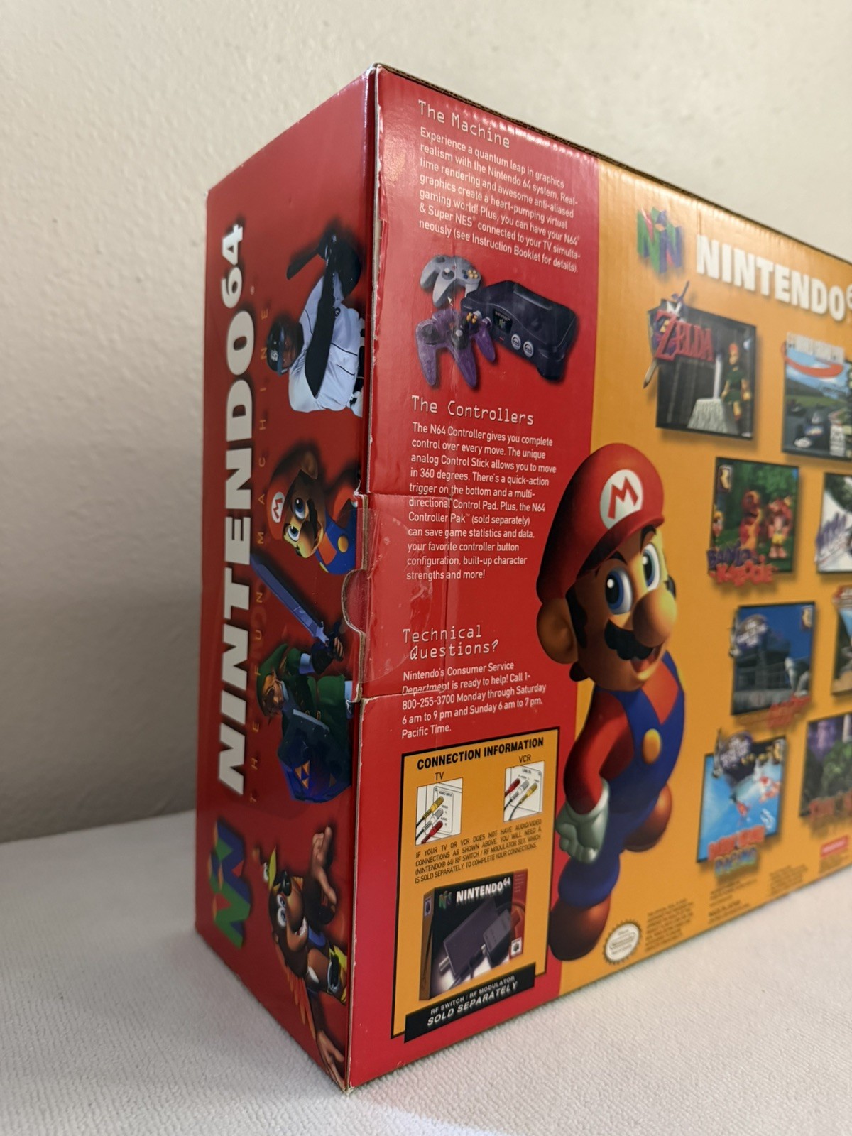 Nintendo 64 N64 Atomic Purple Vintage Video Game Console New, sealed collectable
