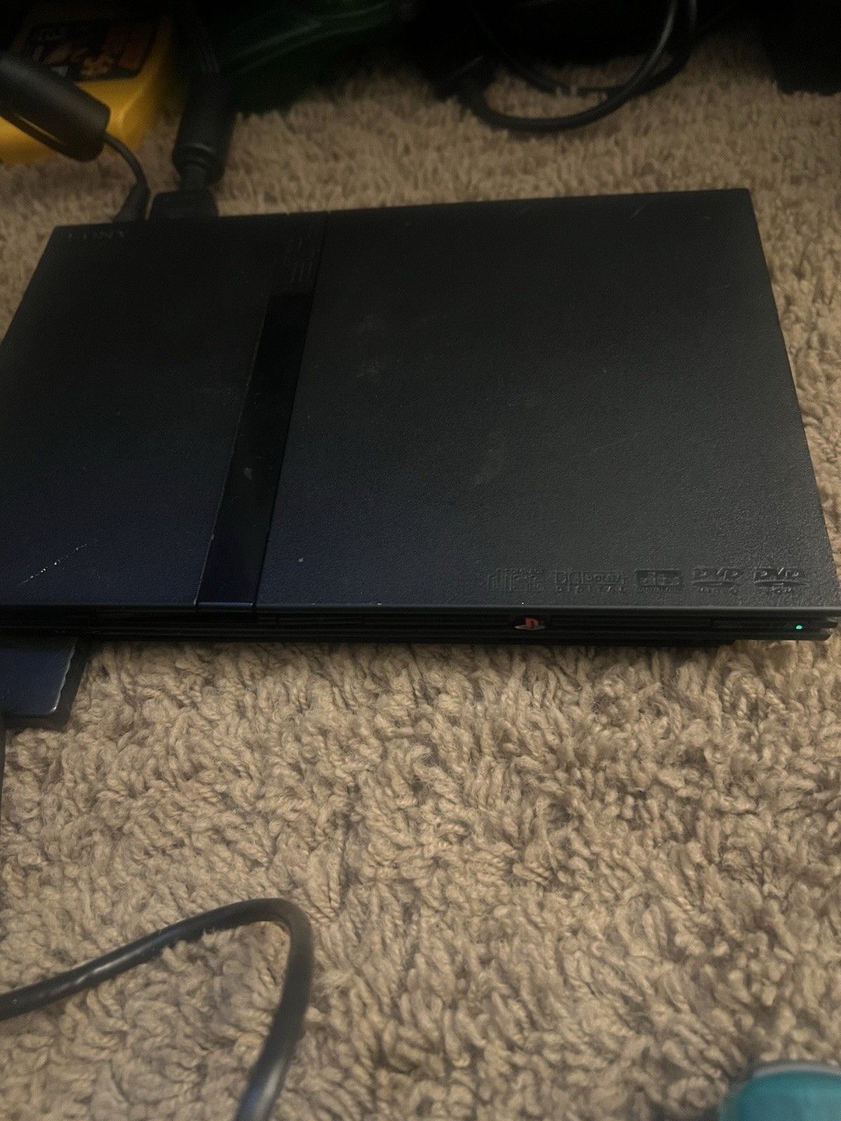 Sony PlayStation 2 PS2 Slim Console Bundle All Cables, Controller & 2 Games