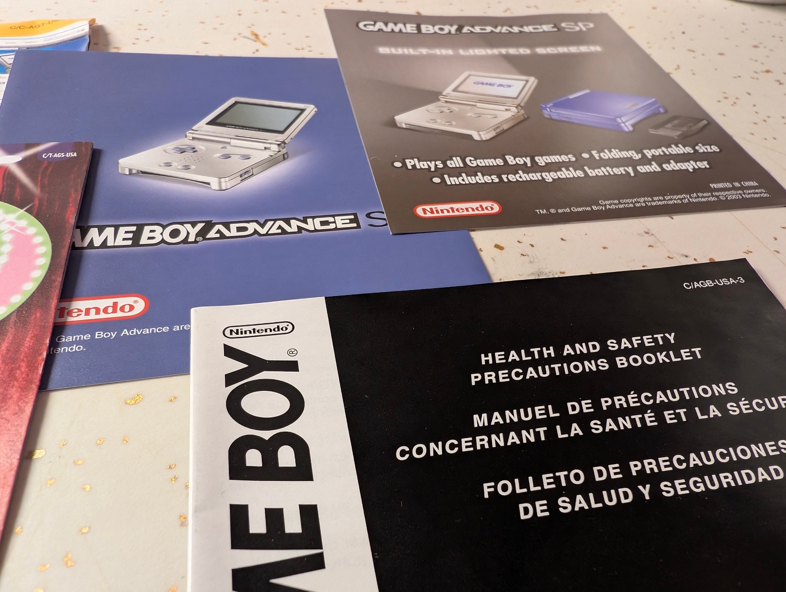 Nintendo Game Boy Advance SP ORIGINAL BOX with INSERT & MANUAL ONLY