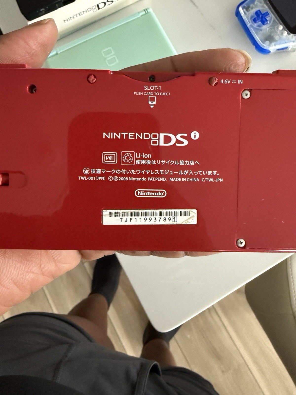 Nintendo DSi Console Red TWL-001 Japan Tested Working w/ Stylus and No Charger
