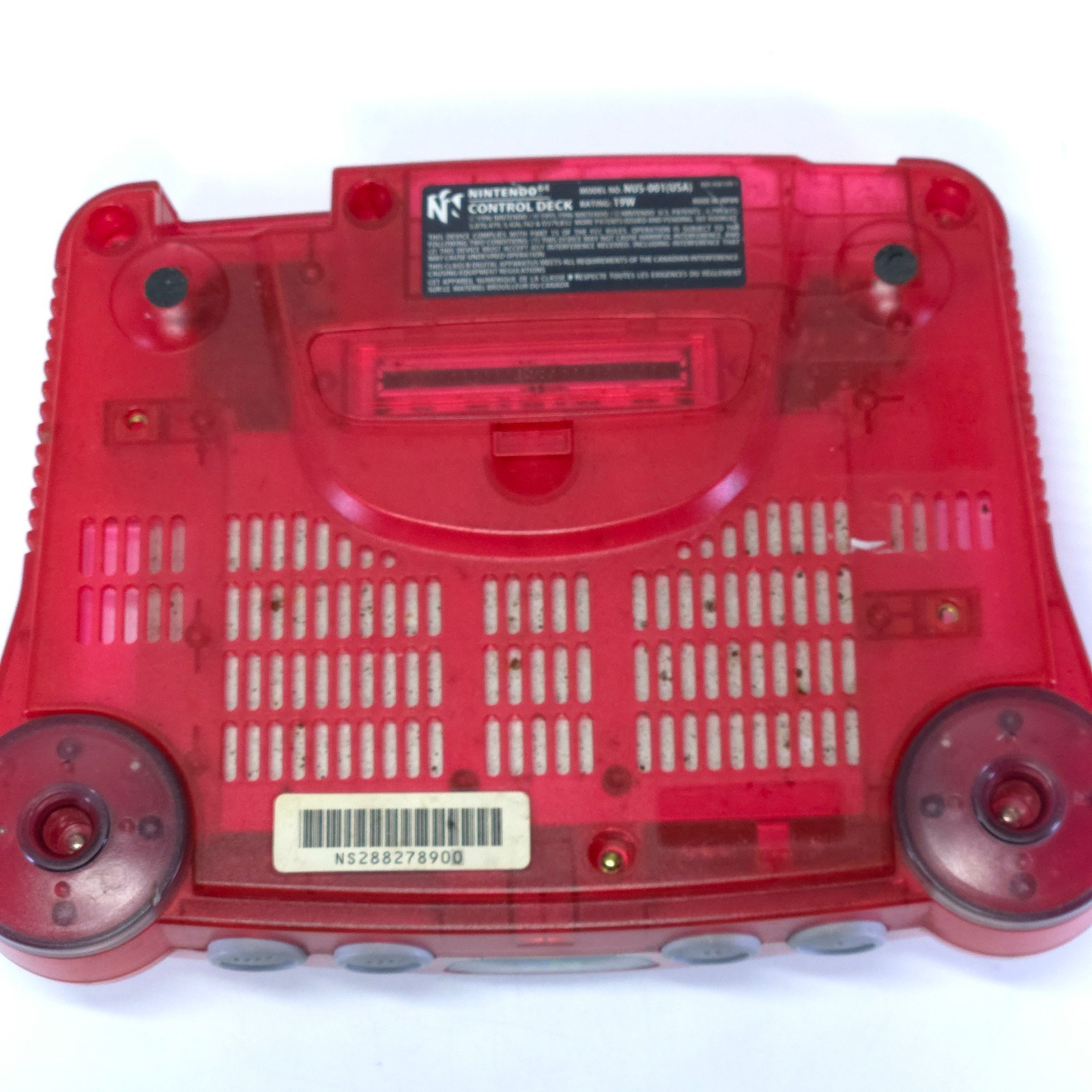 Nintendo 64 N64 Console Watermelon Red W/ Expansion Pak + Controller | Cracked