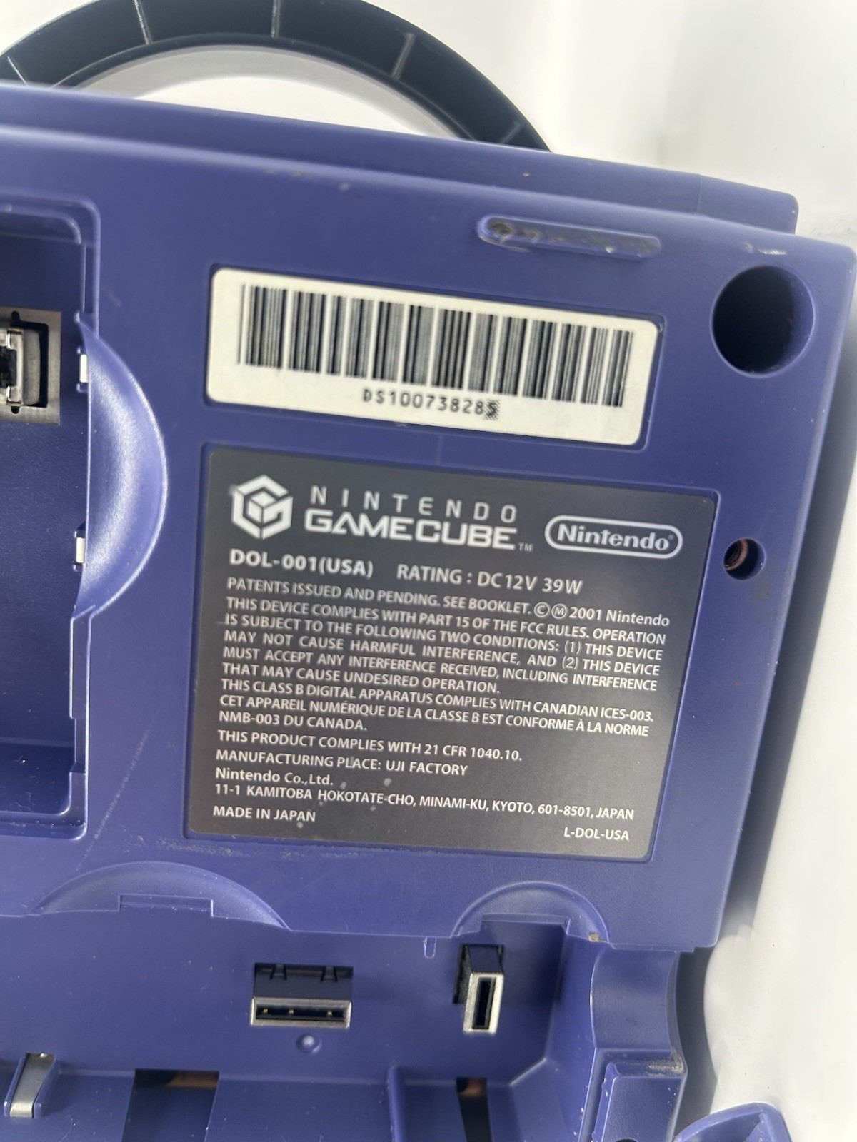 Nintendo GameCube Indigo Purple Console DOL 001 Controllers Bundle *READ