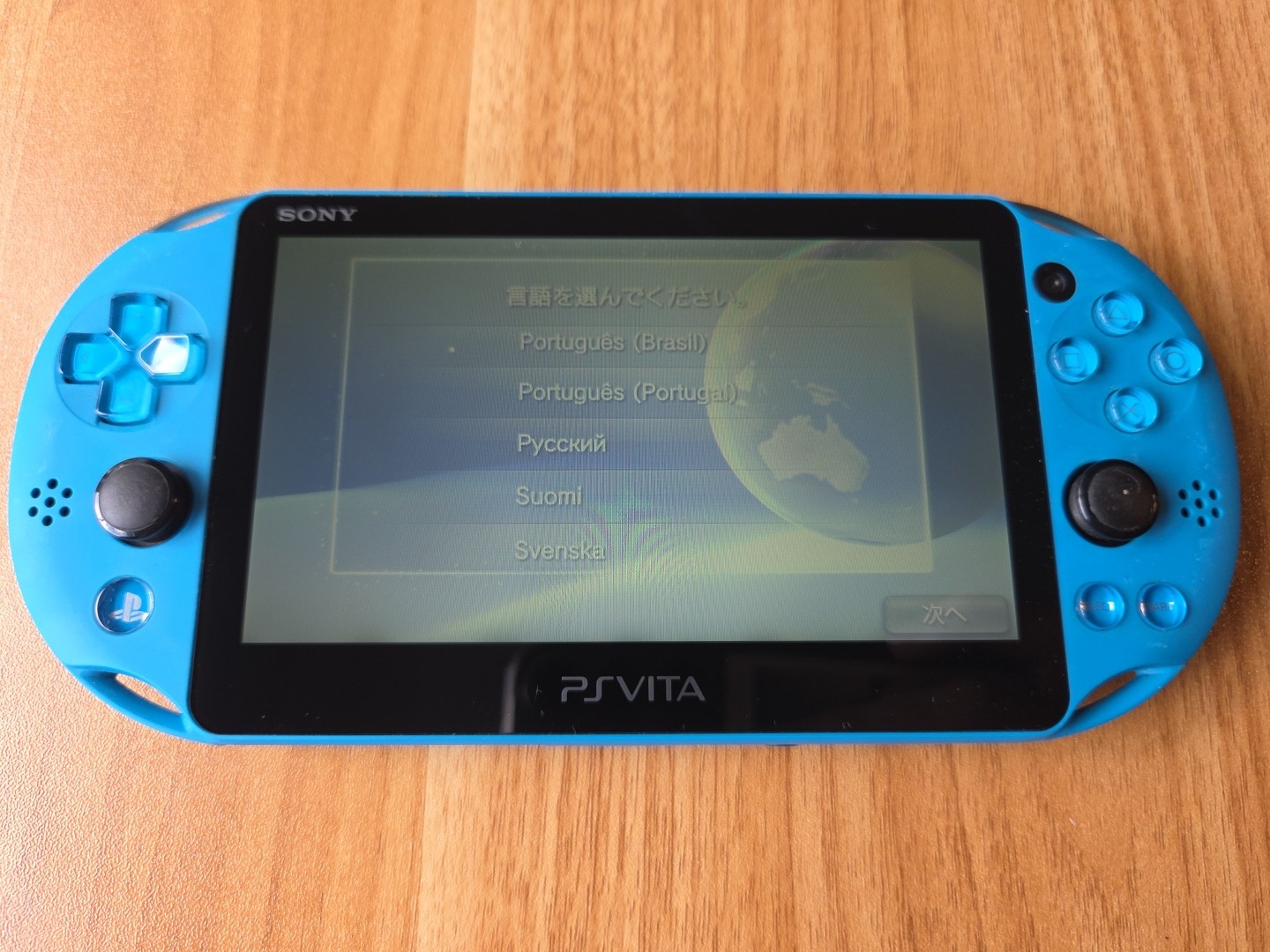 Sony PS Vita 2000 Slim PCH-2000 – Aqua Blue (buttons and sticks unresponsive)