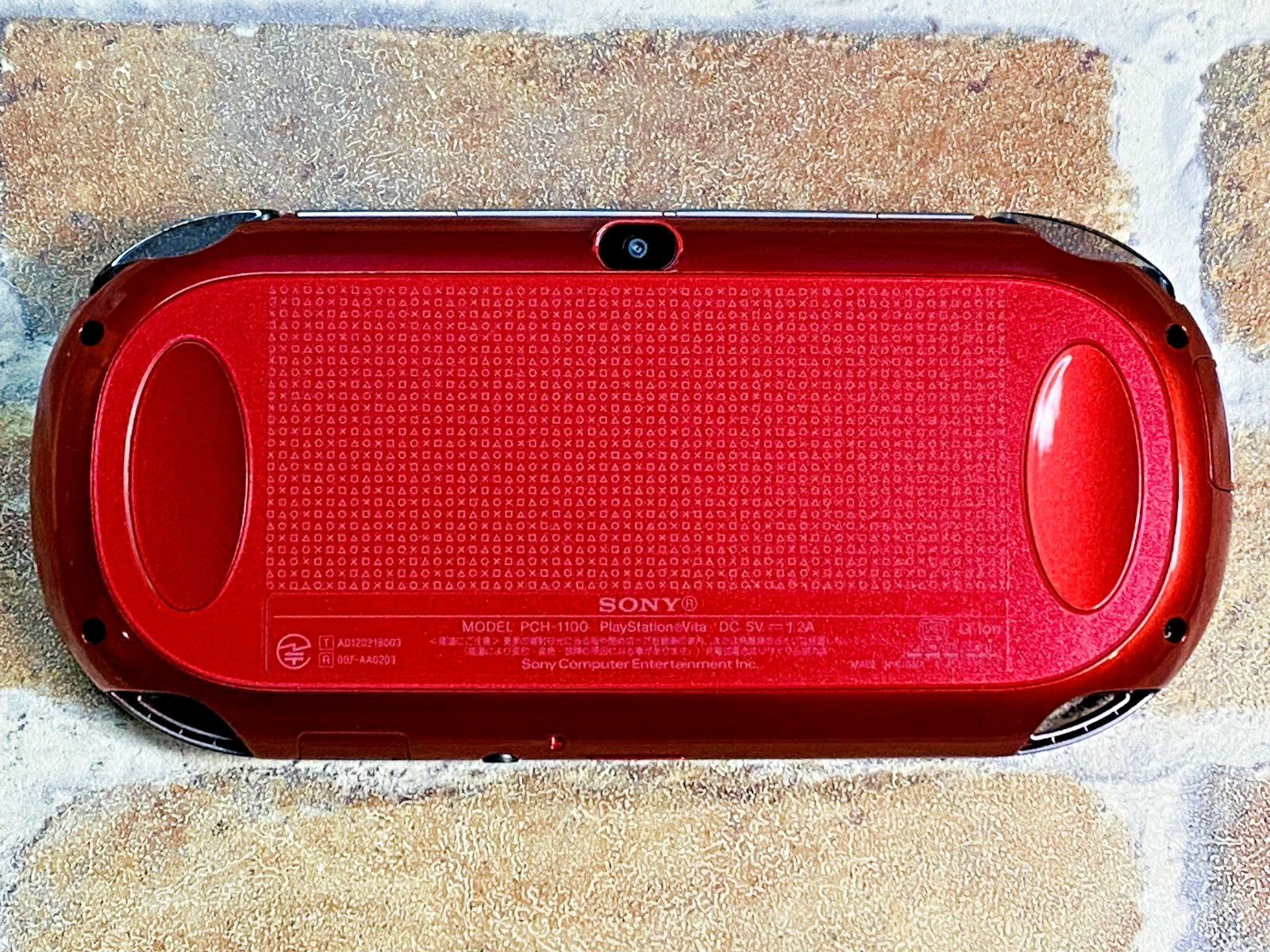 SONY PS Vita PCH-1100 Cosmic Red Japan Tested Charger 16GB Mobile Case EX