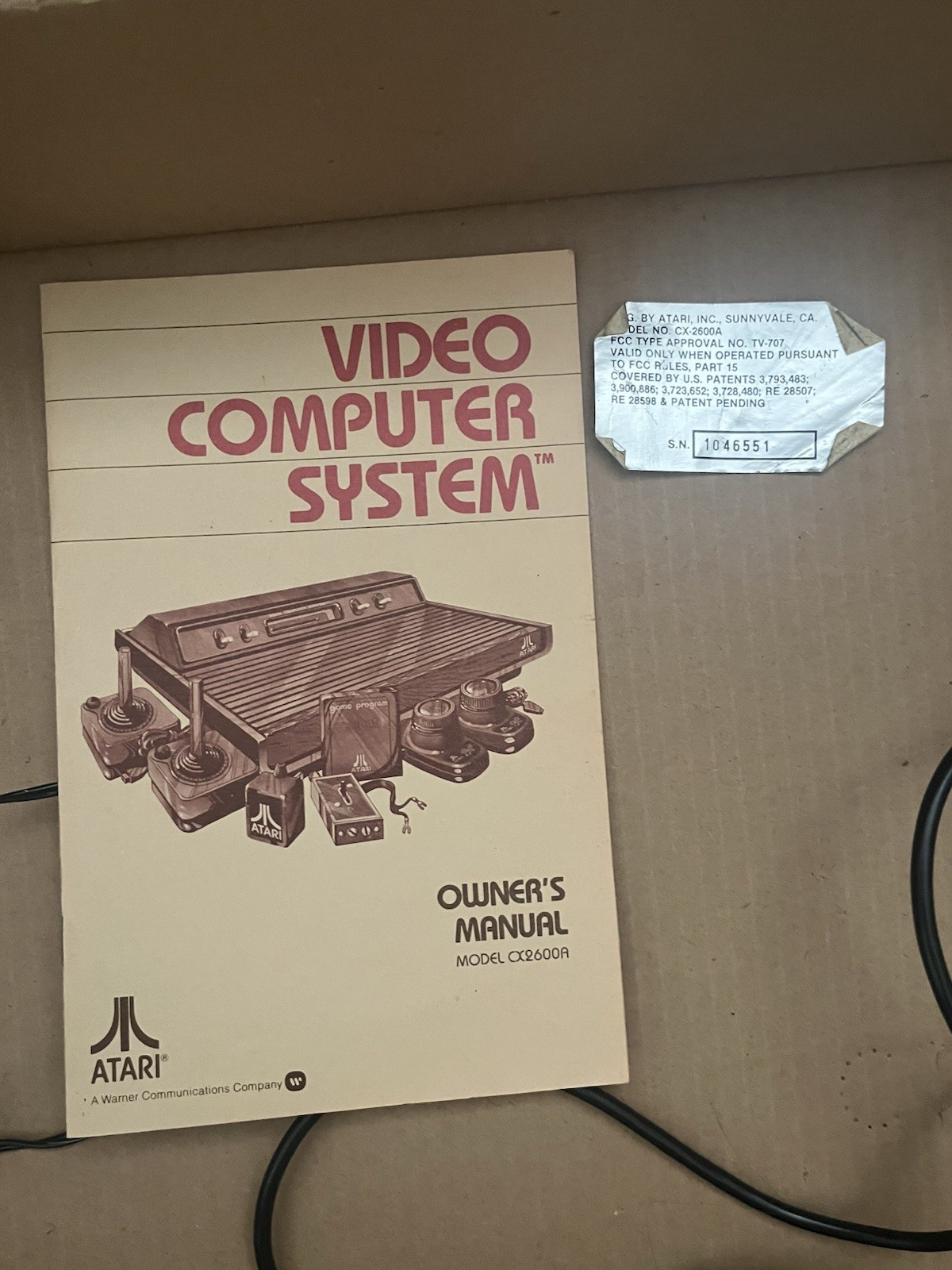 Atari CX-2600A Video Computer System Console with Controllers & Original Box ✅