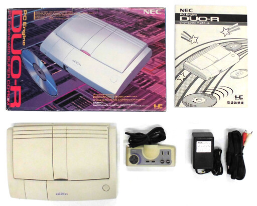 PC Engine DUO-R Console System PCE-DUOR NEC 1993 Retro Video Game Used