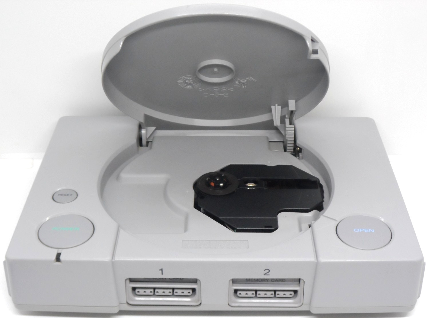 Sony PlayStation Gray Console (SCPH-5501) 2 Controllers, 2 Memory Cards ps1 LOOK
