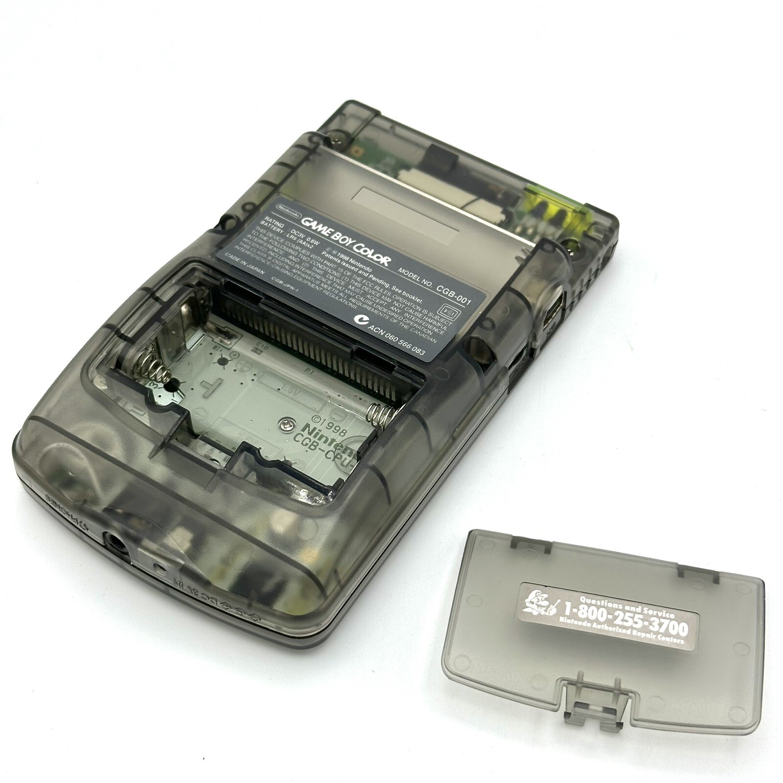 Nintendo Game Boy Color GBC IPS Laminated Backlight Backlit Mod Clear Black Neon