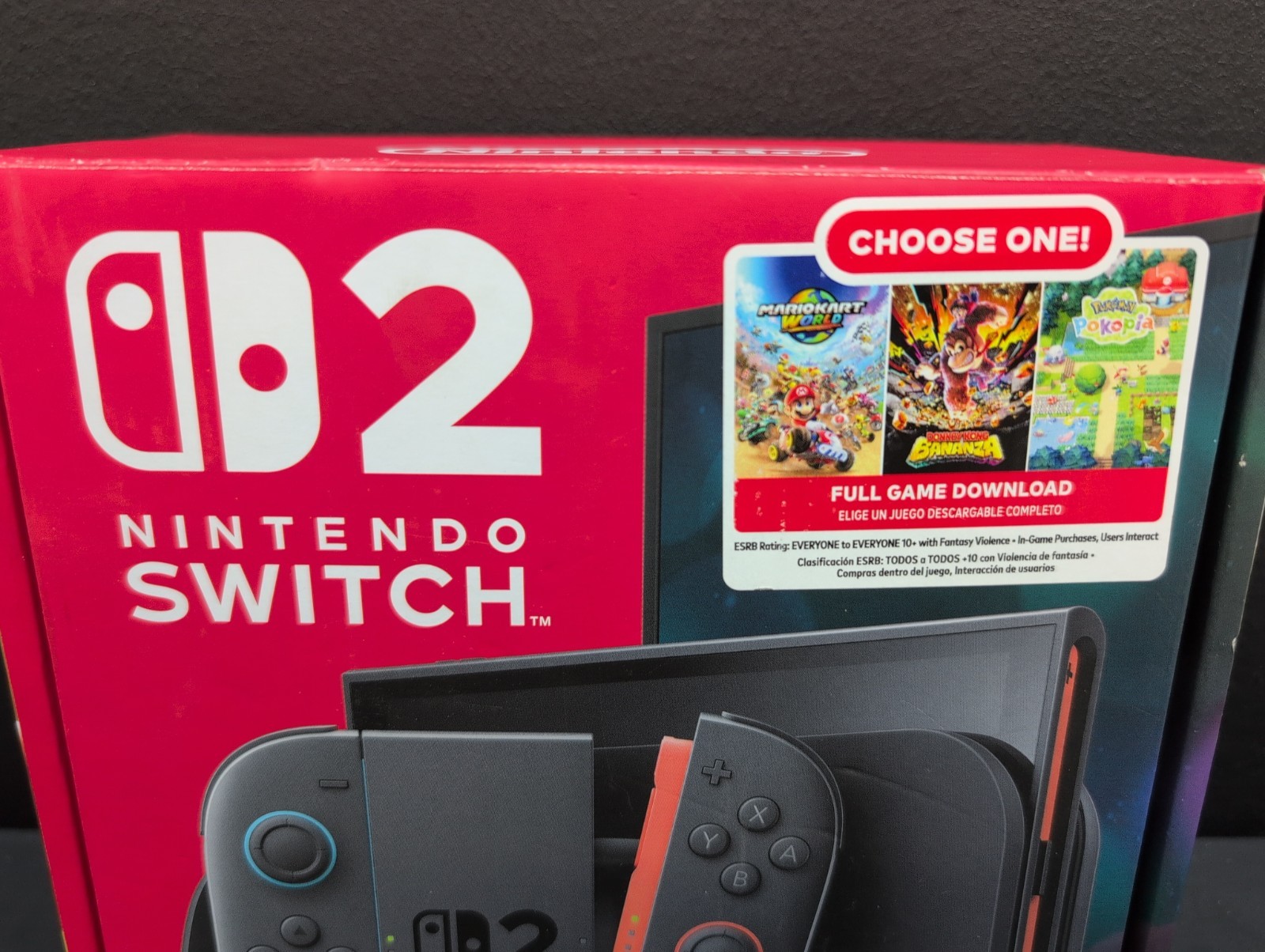 Nintendo Switch 2 Choose Your Game Bundle 256GB Video Game Console Black