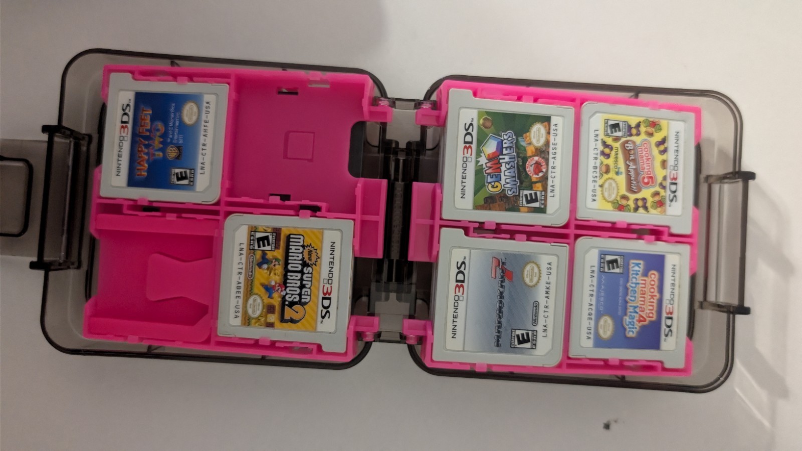 Nintendo 3DS Purple Console Bundle W/ Case Charger 10+ Games Several Styluses