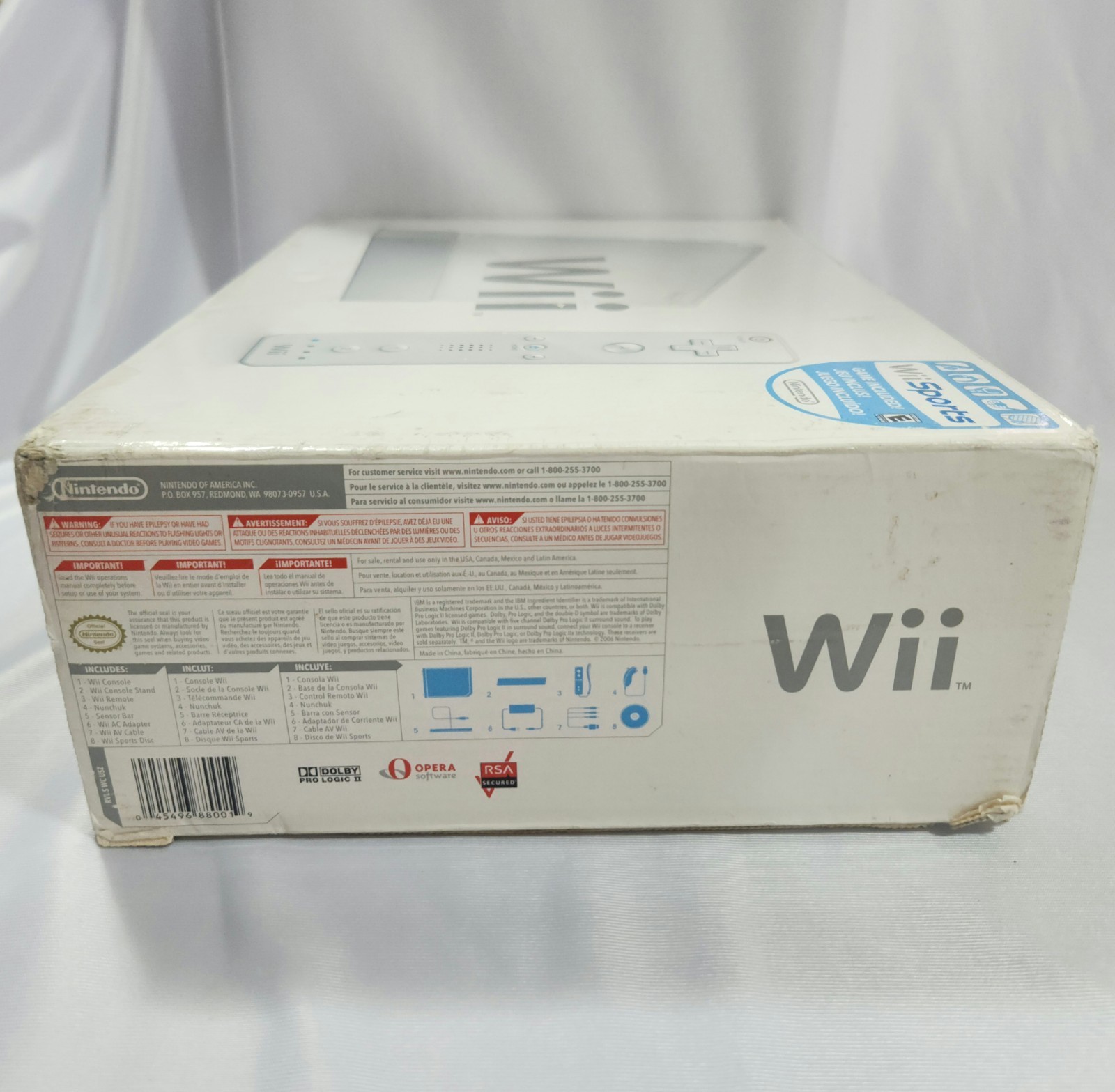 Nintendo Wii White RVL-001(USA) Complete Bundle Authentic Tested Excellent