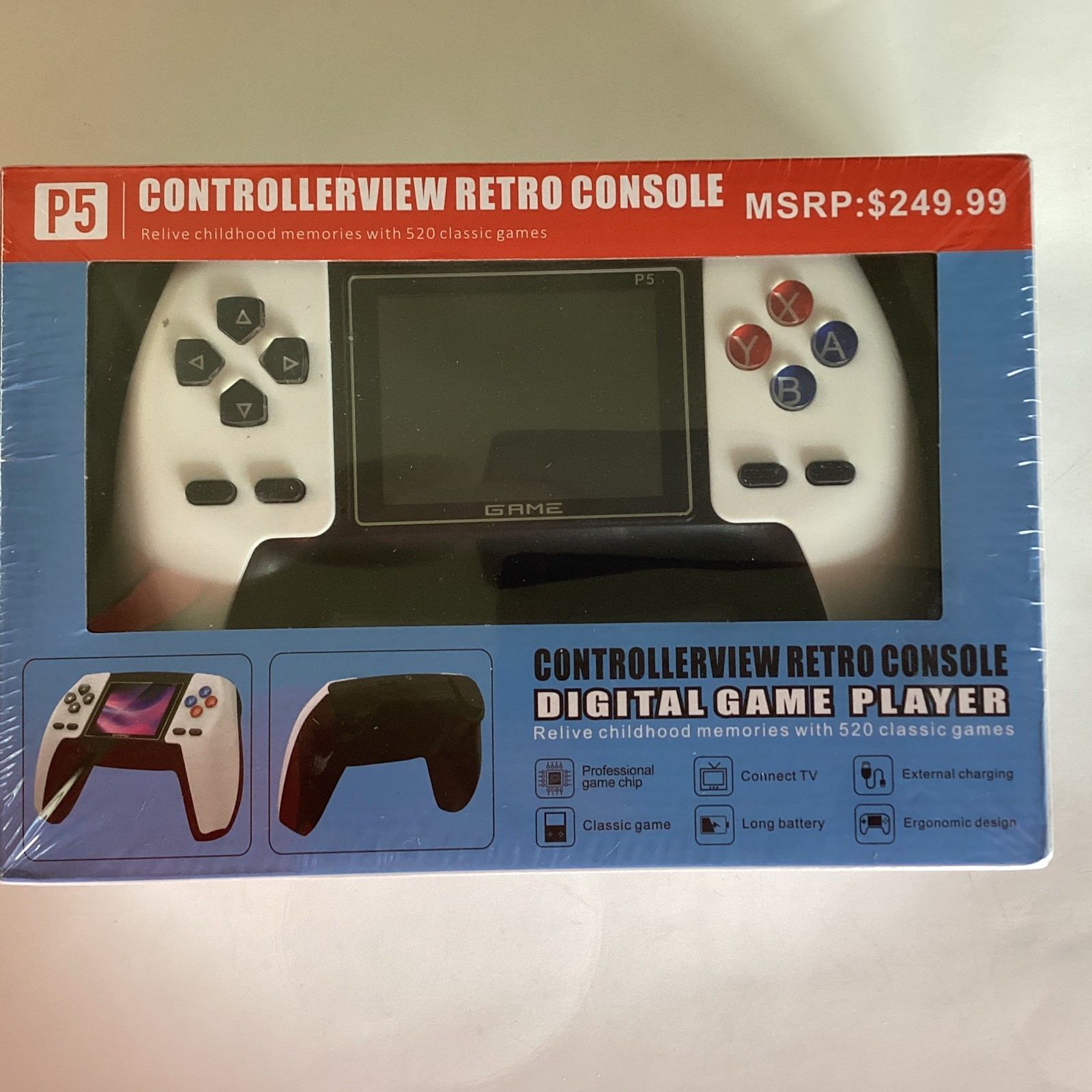 Retro Digital Game Player Console 520 Classic Games Handheld Or Play On TV NEW
