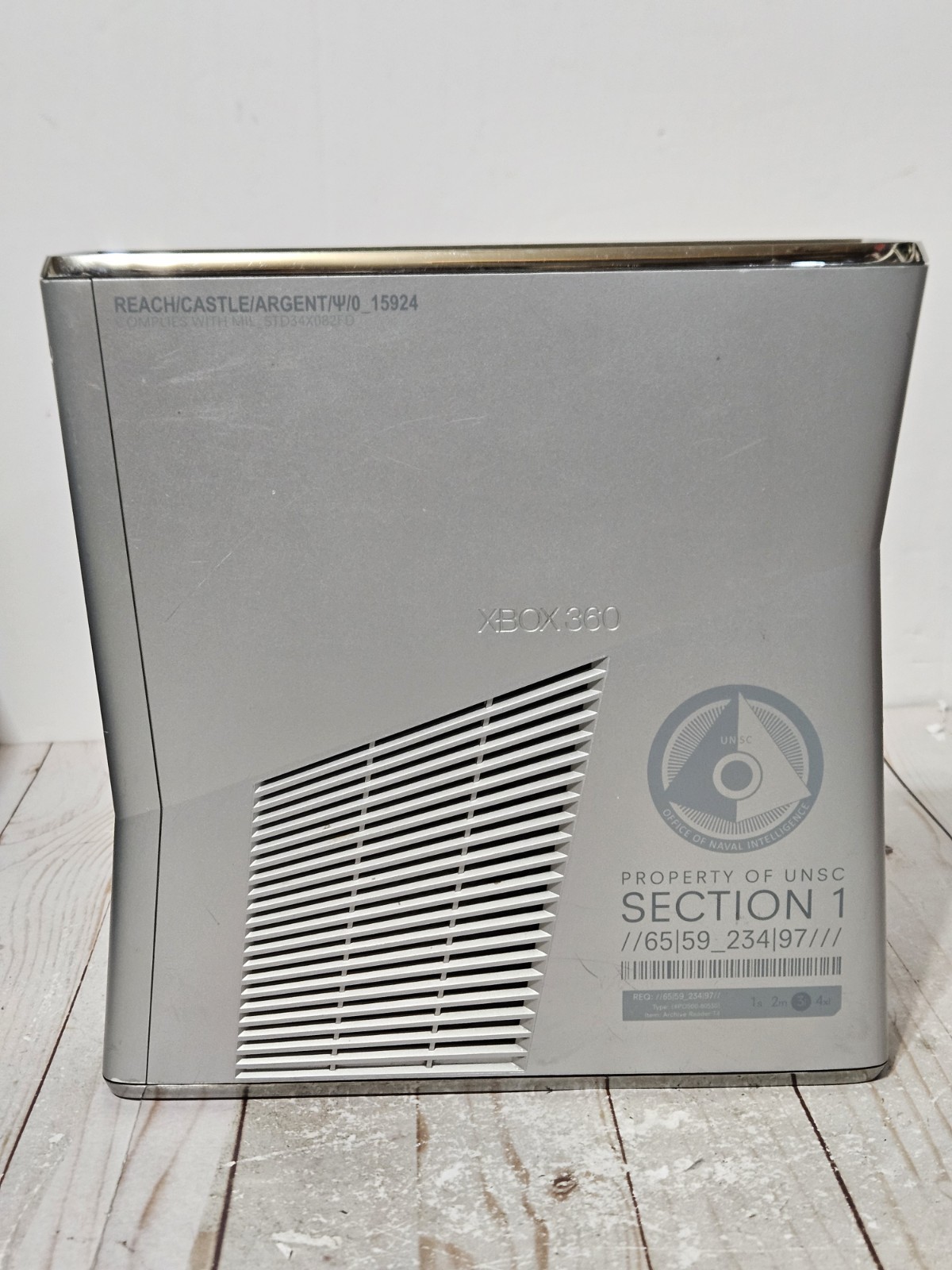 Microsoft Xbox 360 Slim Halo Reach Limited Edition Console Only Tested 250GB